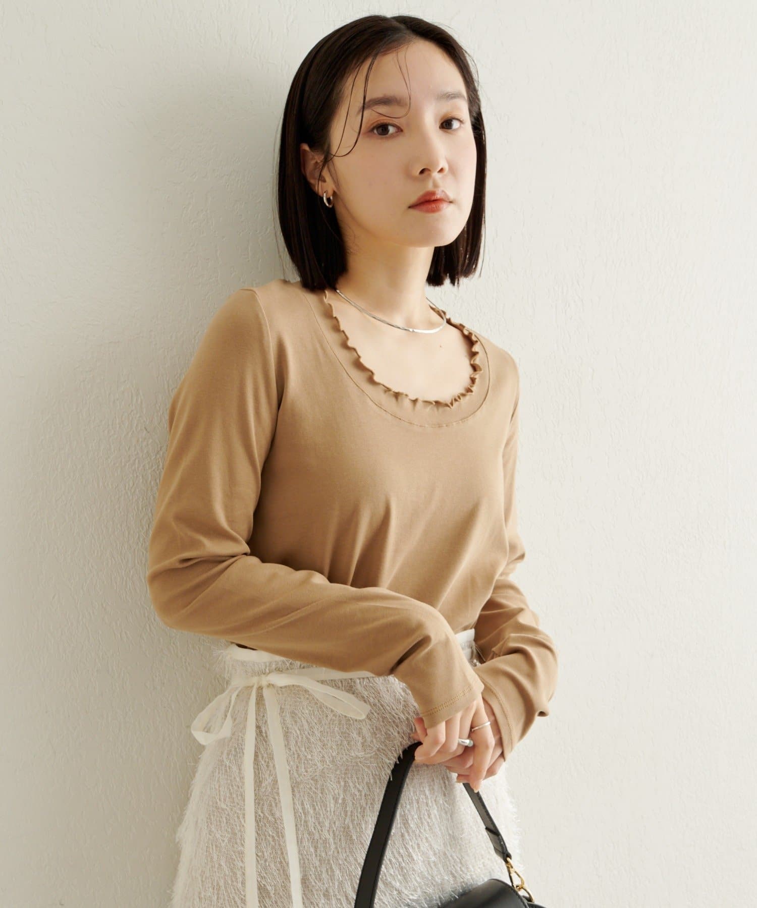 Omekashi(オメカシ) フリルロングTシャツ