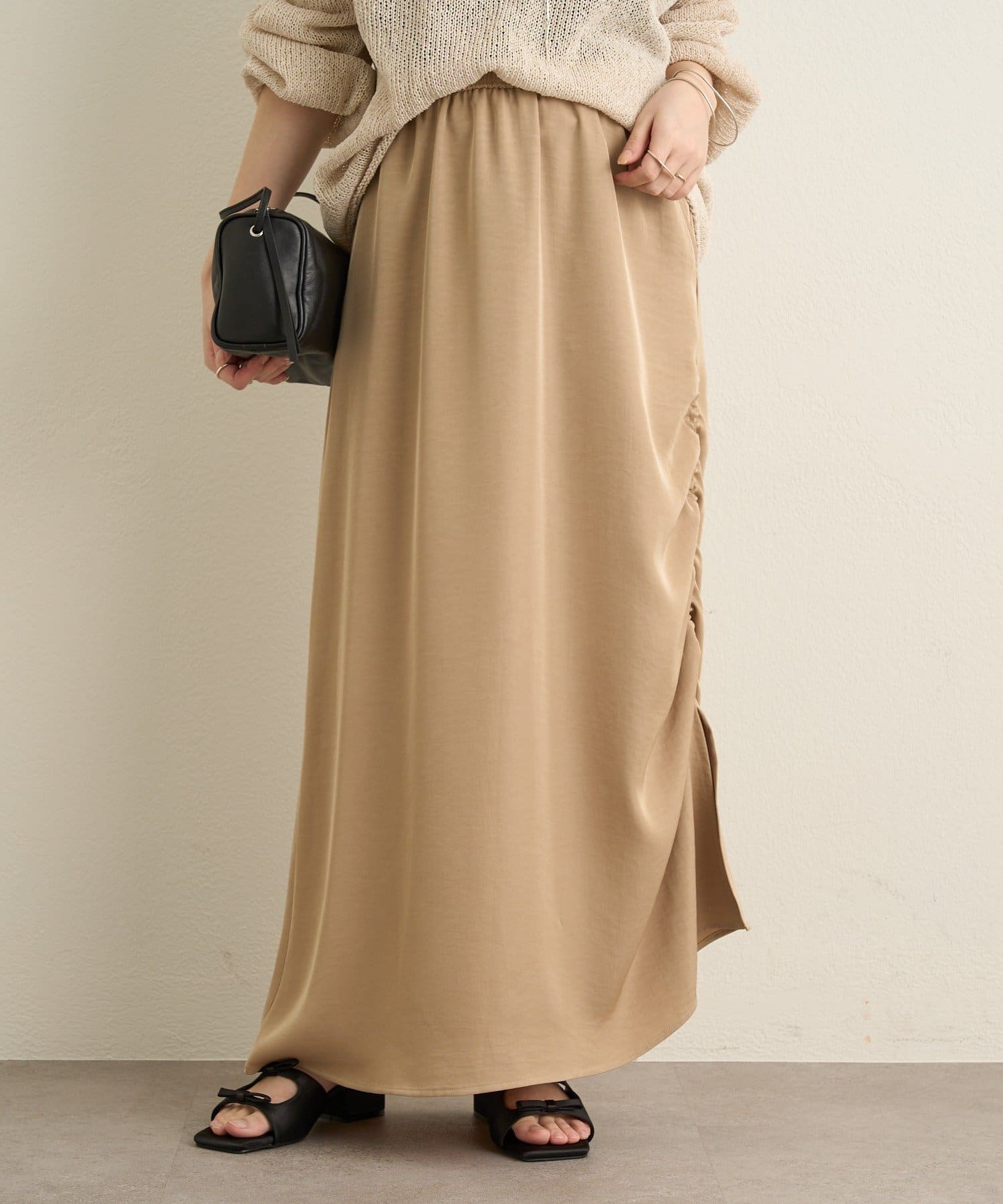 Omekashi(オメカシ) サイドシャーリングスカート