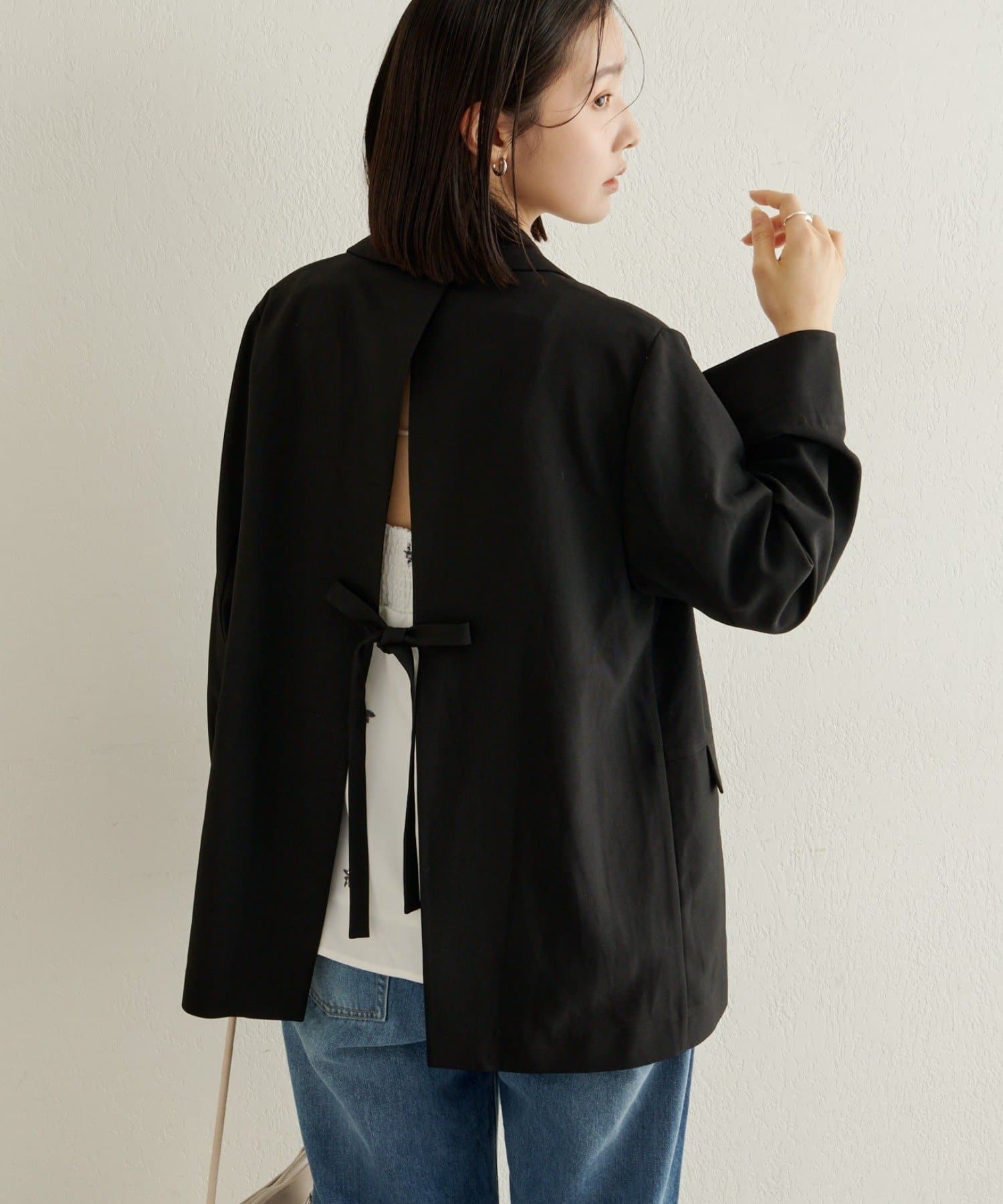 Omekashi(オメカシ) 【セットアップ着用可能◎】バックデザインテーラードジャケット