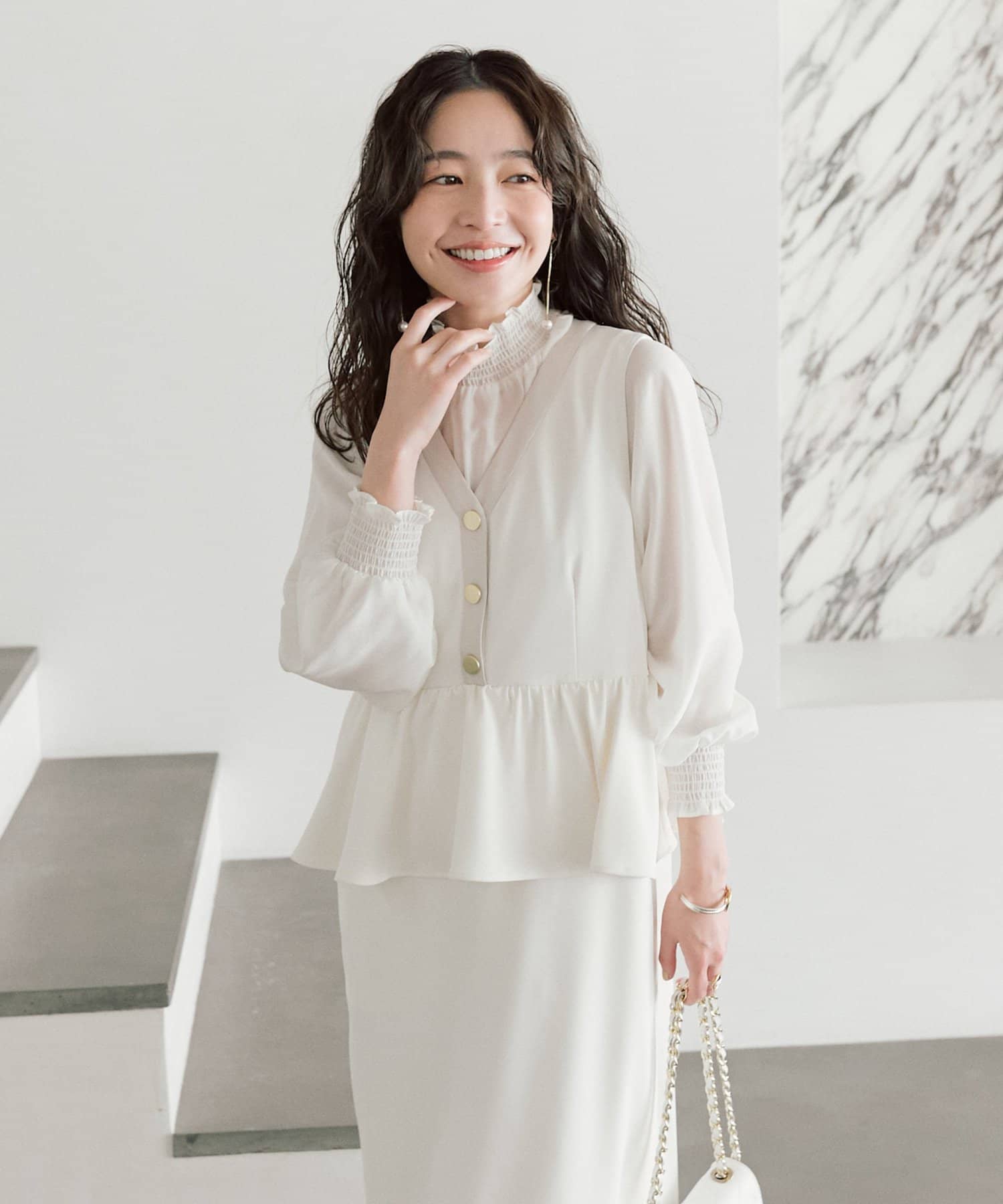 La boutique BonBon(ラブティックボンボン) ペプラムジャンドレ