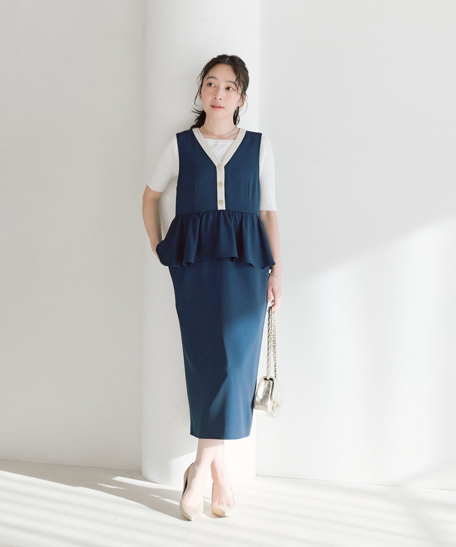 La boutique BonBon(ラブティックボンボン) ペプラムジャンドレ