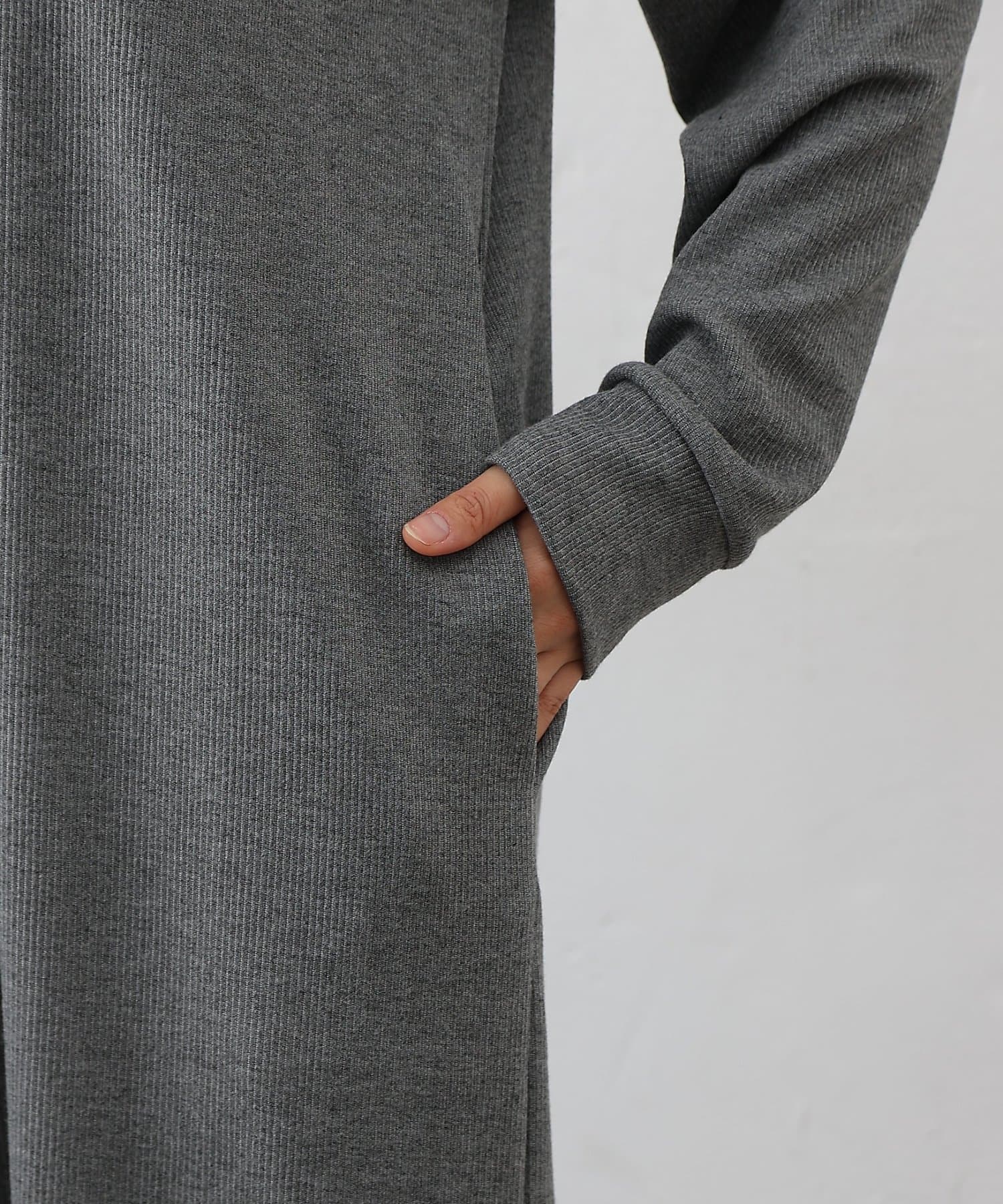 COLONY 2139(コロニー トゥーワンスリーナイン) テレコ衿付きロングワンピース