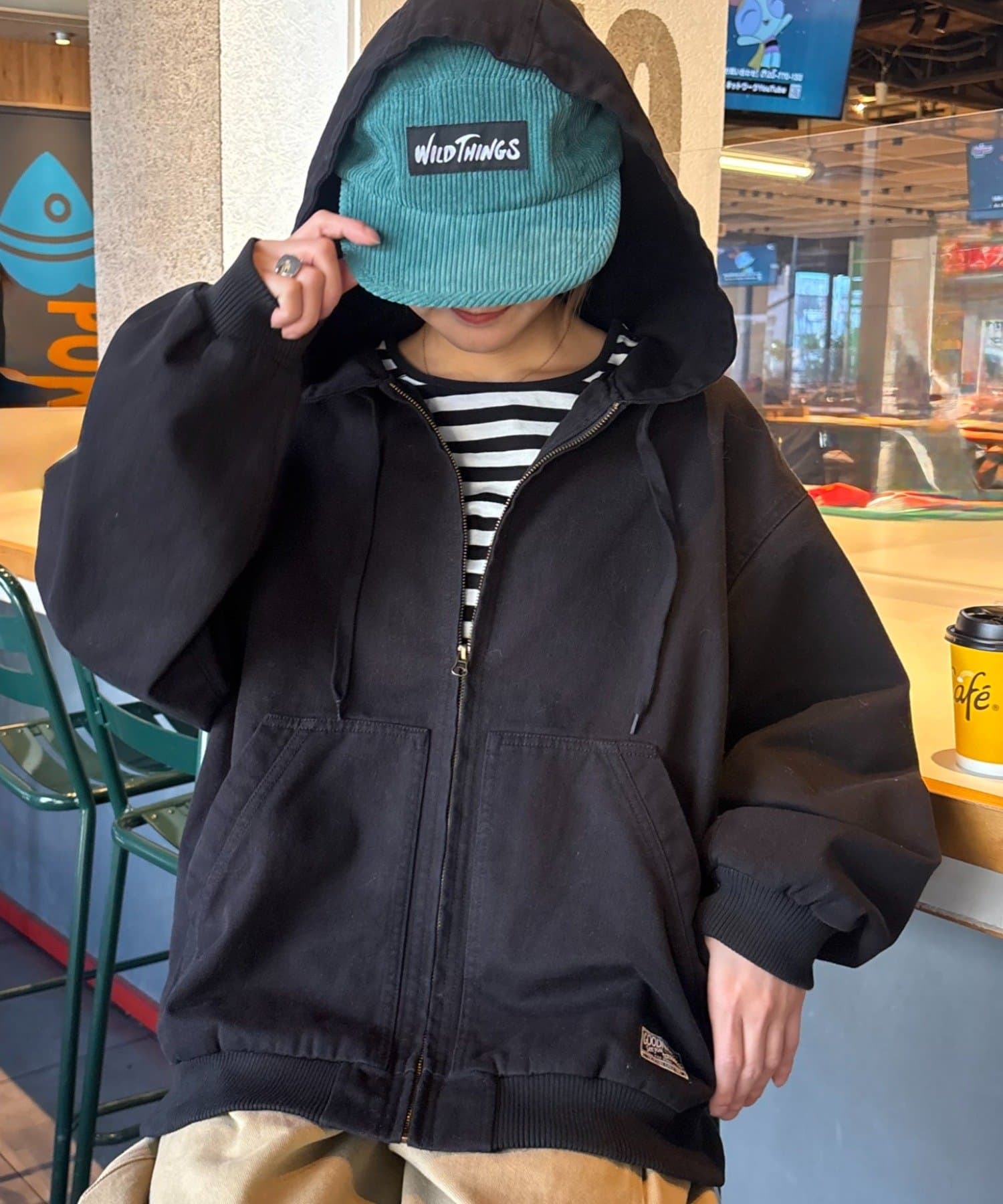 CIAOPANIC TYPY(チャオパニックティピー) 【UNISEX】デニムフードジャケット