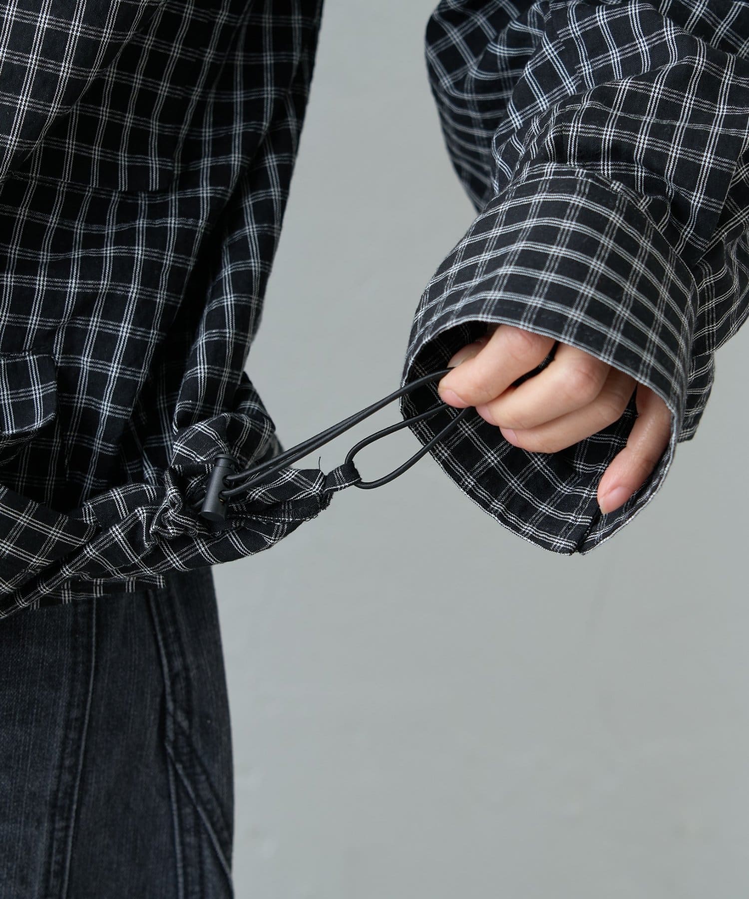 CIAOPANIC TYPY(チャオパニックティピー) 【UNISEX】チェックフードシャウター