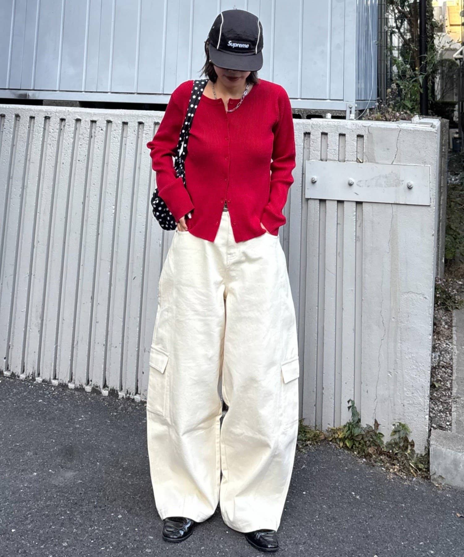 CIAOPANIC TYPY(チャオパニックティピー) 【UNISEX】バルーンカーブカーゴデニムパンツ