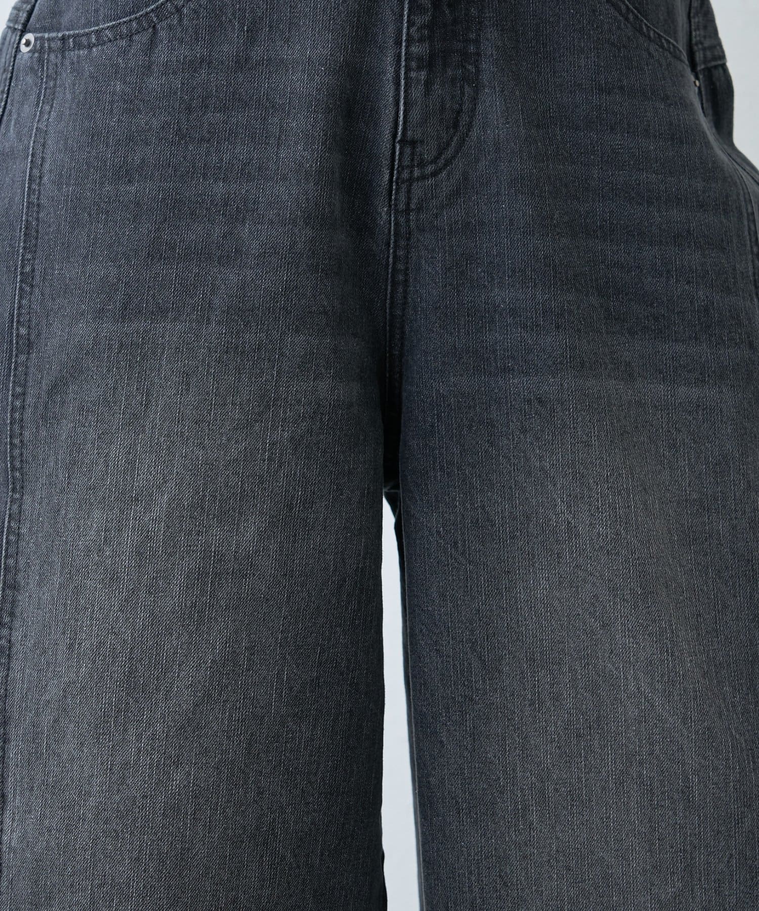 CIAOPANIC TYPY(チャオパニックティピー) 【UNISEX】バルーンカーブカーゴデニムパンツ