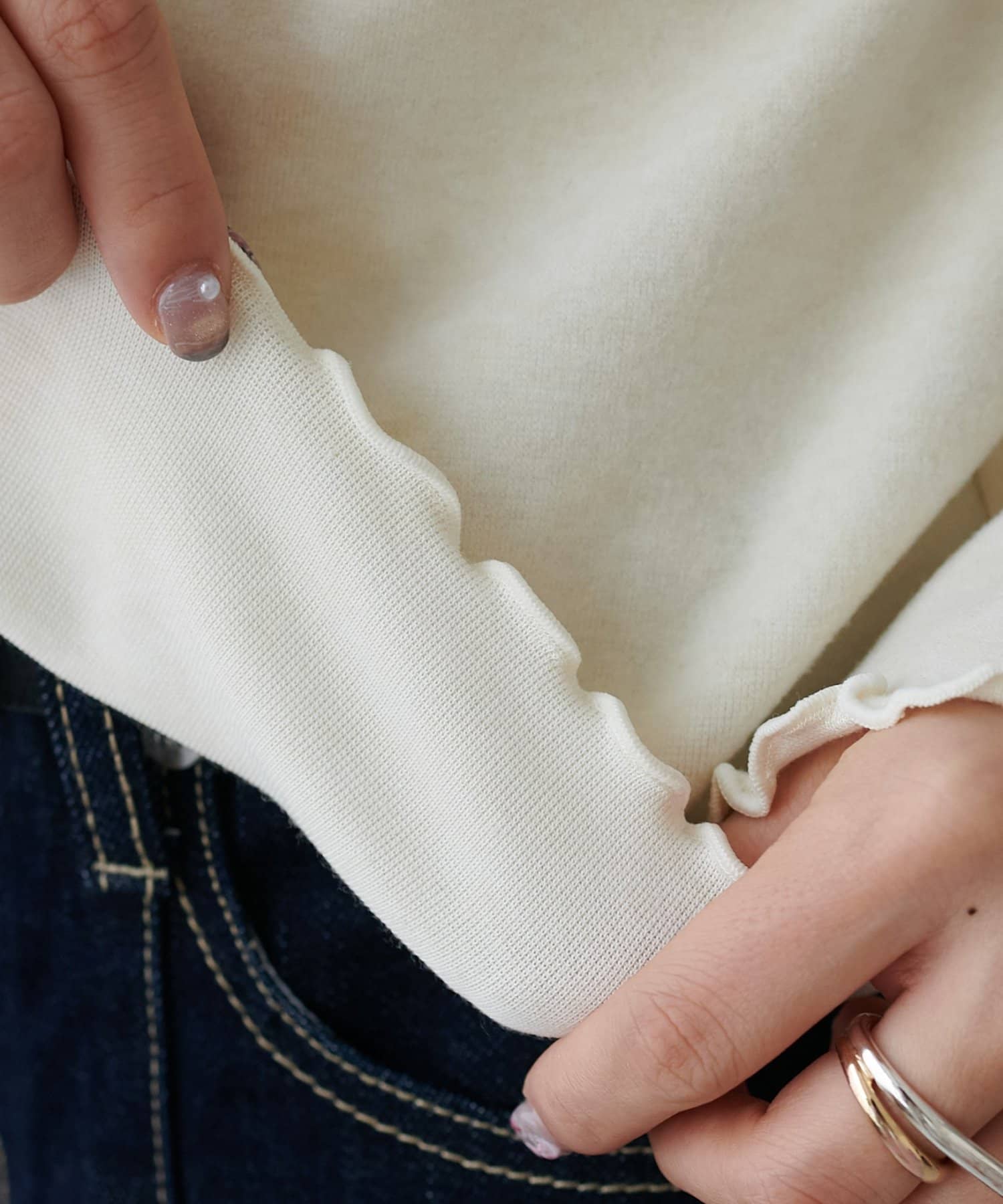 DISCOAT(ディスコート) 【SS先行予約/インナー使いにも◎/WEB限定】起毛ボトルネックプルオーバー