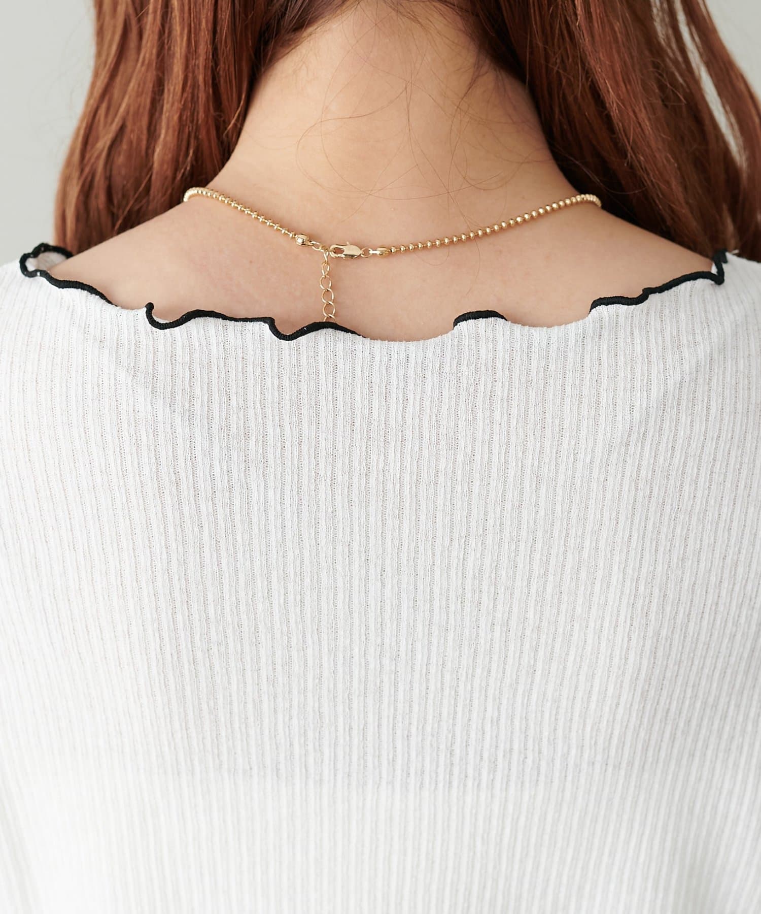 DISCOAT(ディスコート) 【WEB限定】配色メローシアーカーデ