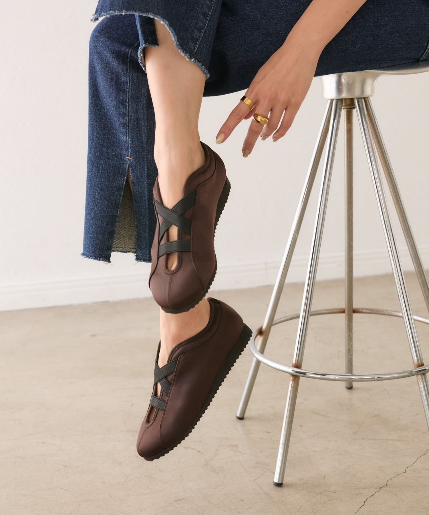 OUTLET(アウトレット) 【RIVE DROITE】【R.good】CROSSスリッポン