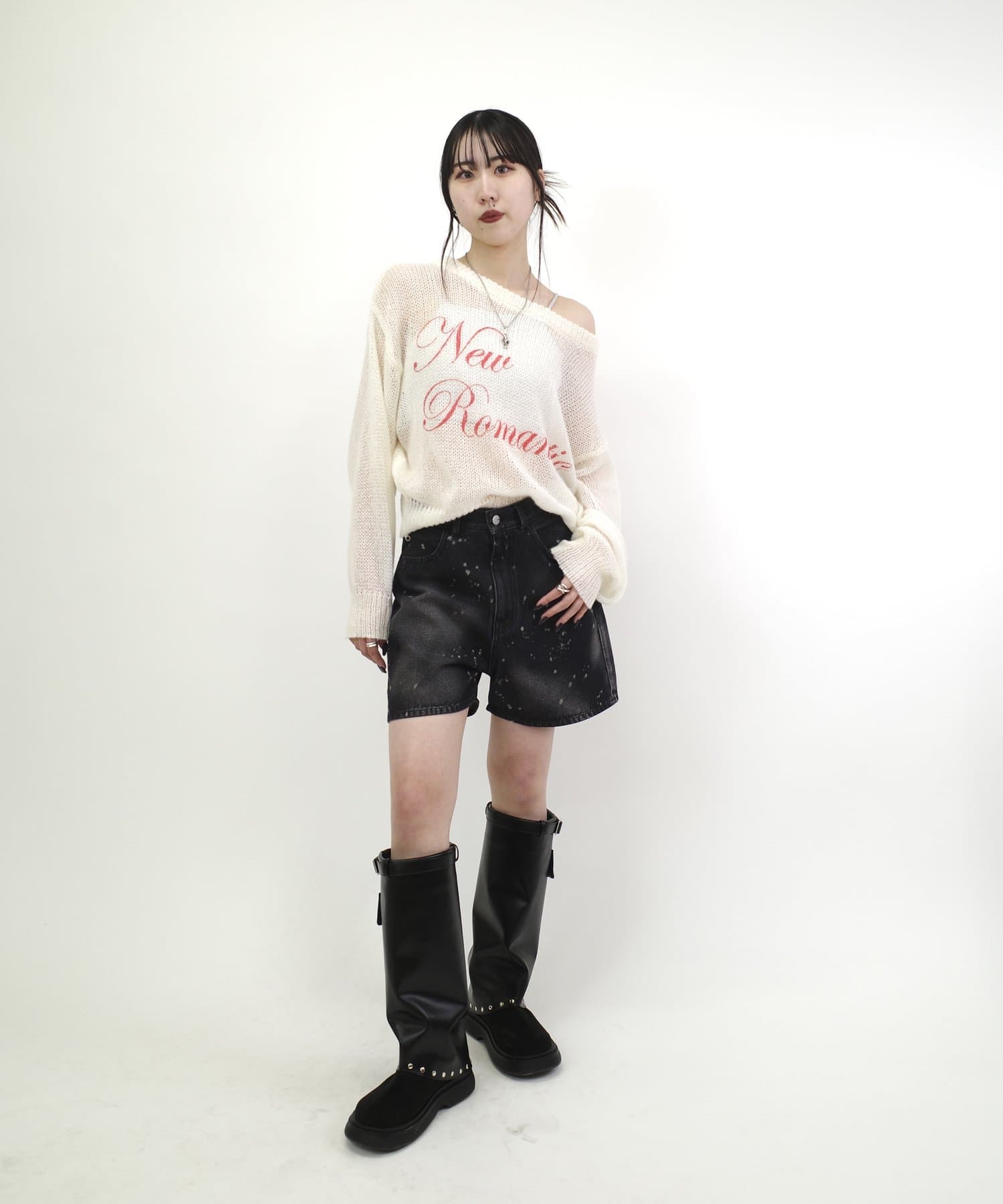 OUTLET(アウトレット) 【WHO'S WHO gallery】ベルトスタッズブーツ