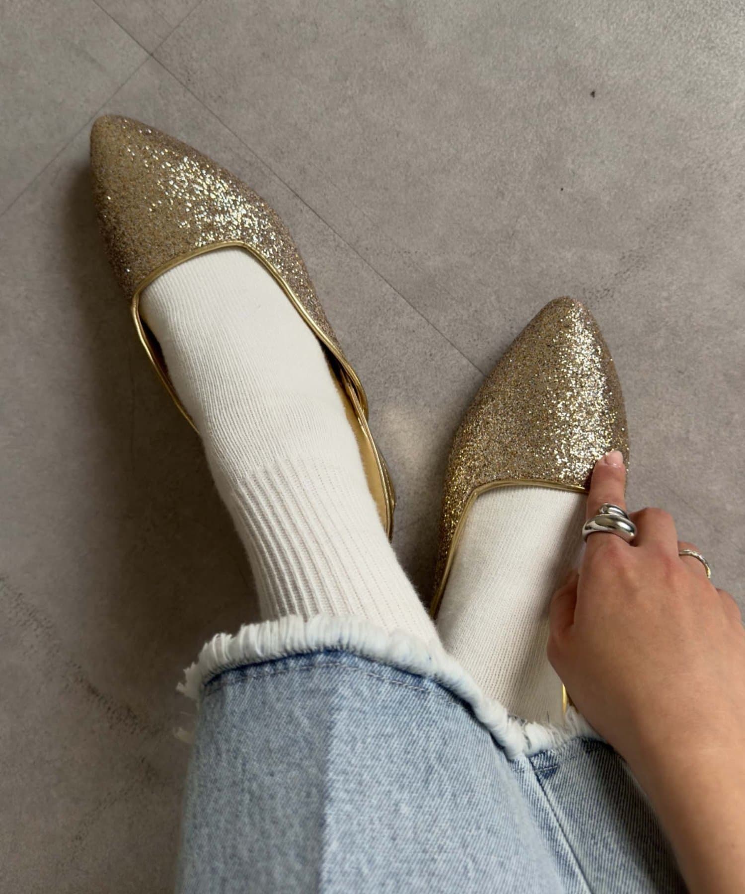 OUTLET(アウトレット) 【CIAOPANIC TYPY】グリッターフラットミュール