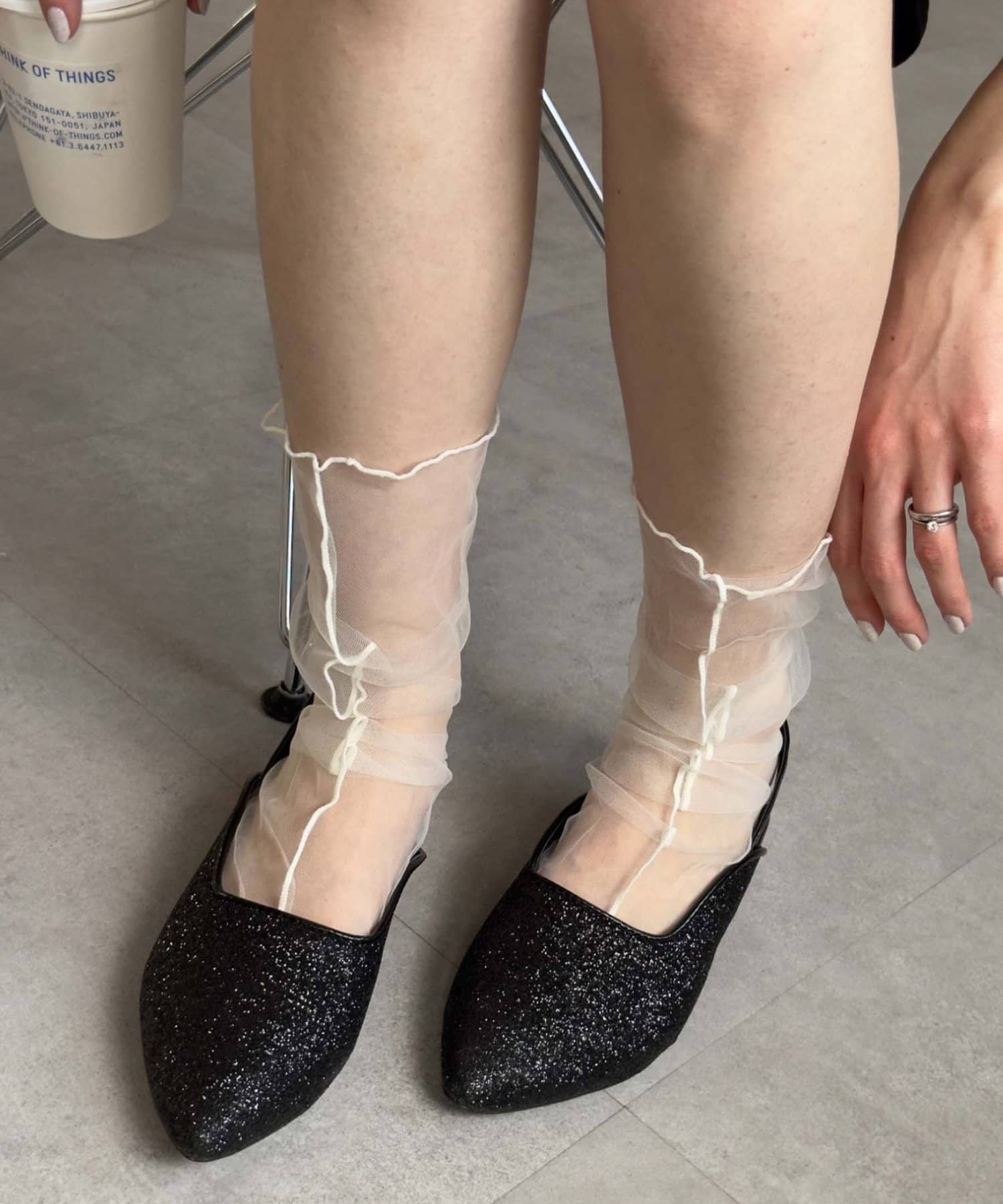 OUTLET(アウトレット) 【CIAOPANIC TYPY】グリッターフラットミュール