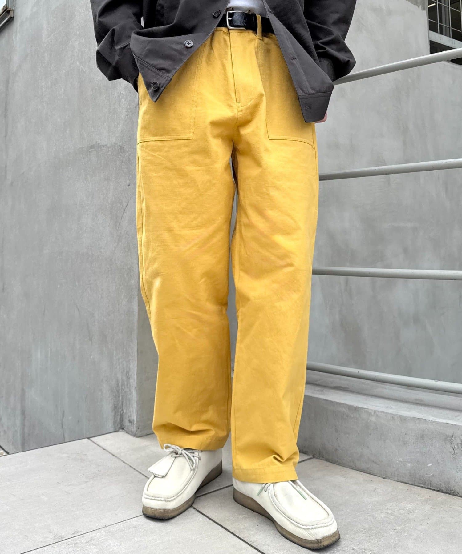 OUTLET(アウトレット) 【CIAOPANIC TYPY】コットンリネンストレッチベイカーテーパードパンツ