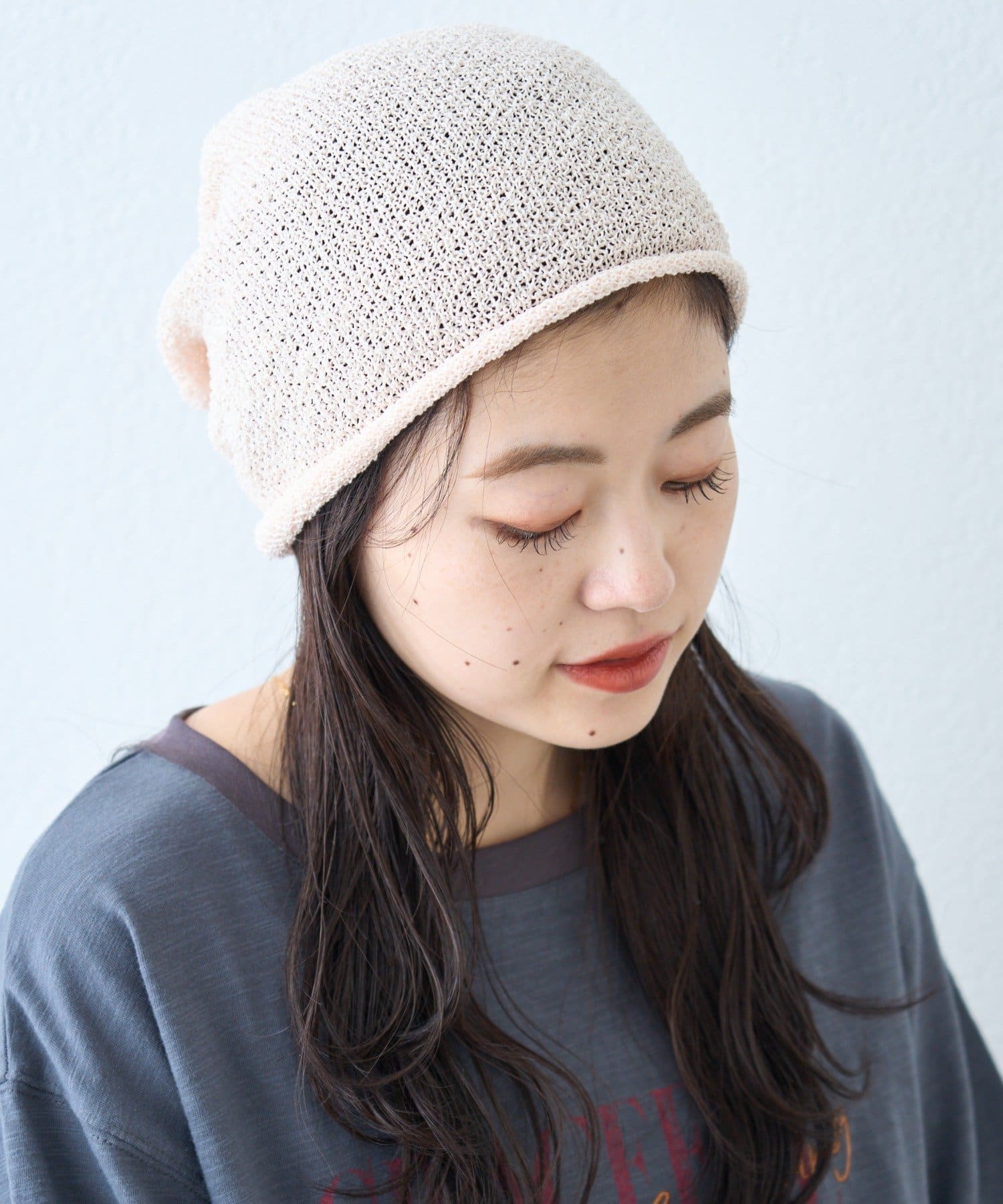 OUTLET(アウトレット) 【CIAOPANIC TYPY】タックデザインメッシュビーニー