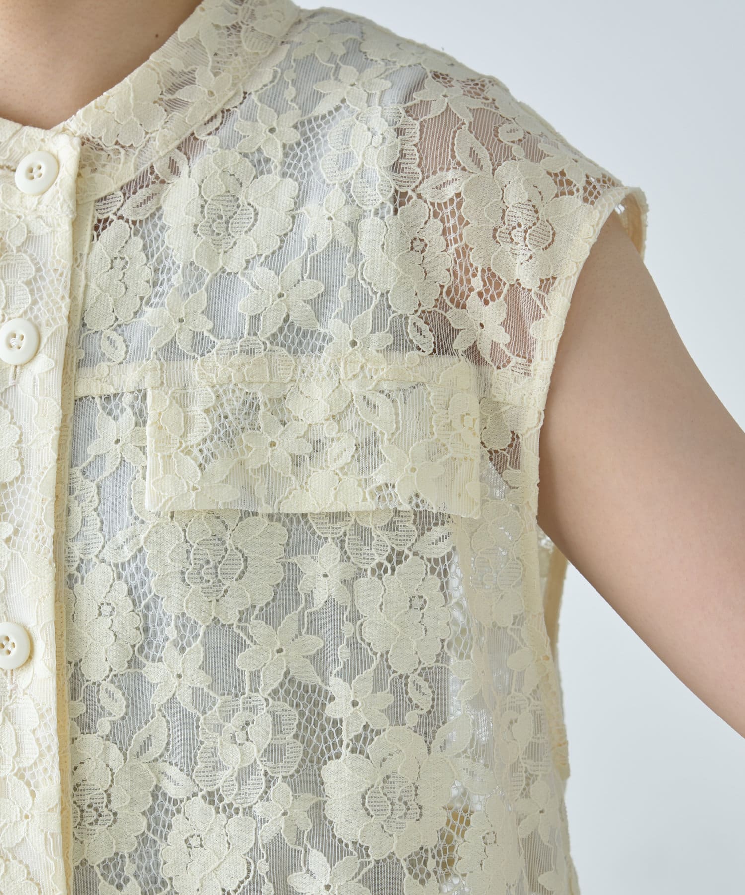 OUTLET(アウトレット) 【CIAOPANIC TYPY】レースミリタリーベスト