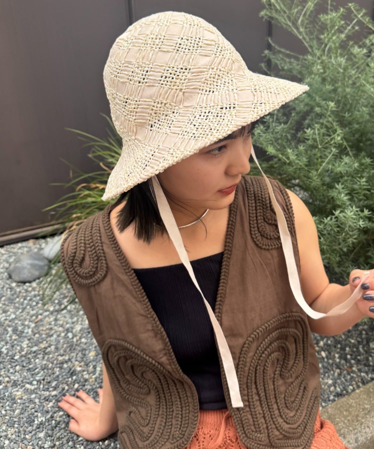 OUTLET(アウトレット) 【CIAOPANIC TYPY】【Aguni】紐付きペーパーHAT