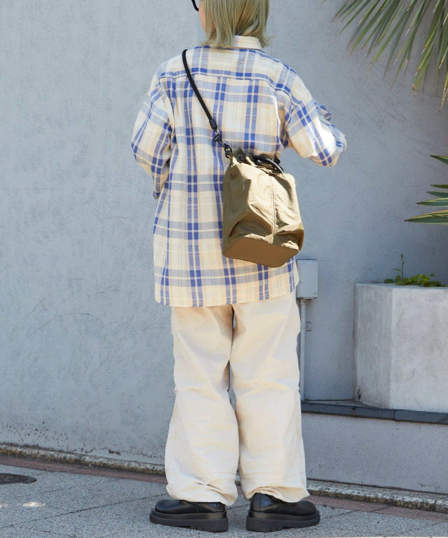 OUTLET(アウトレット) 【CIAOPANIC TYPY】バスケット編みメッシュチェックシャツ