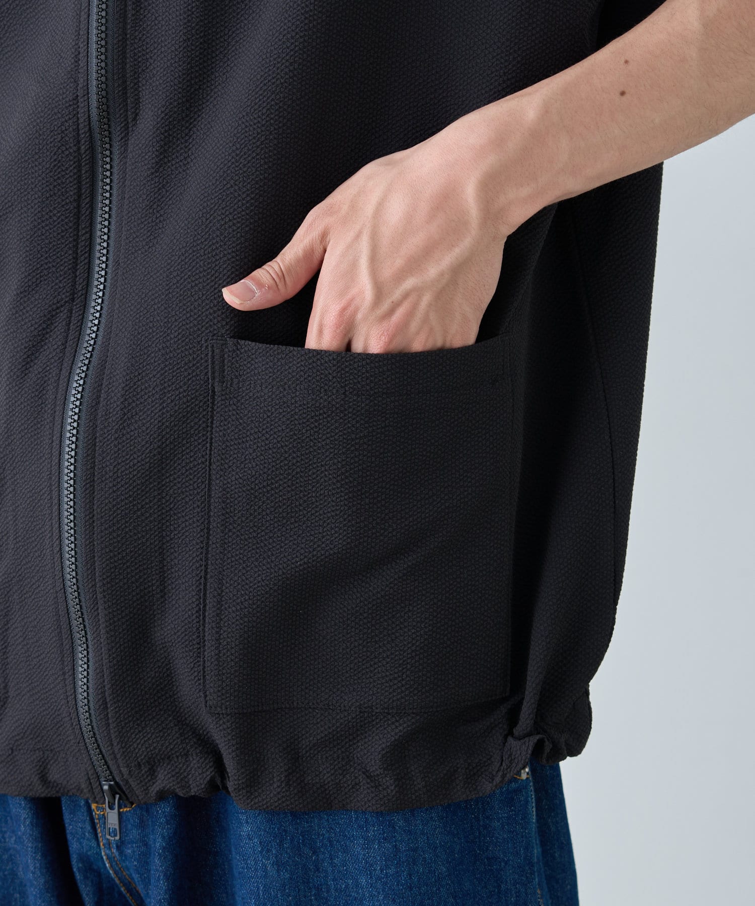 OUTLET(アウトレット) 【CIAOPANIC TYPY】EPIXシアサッカーZIPベスト