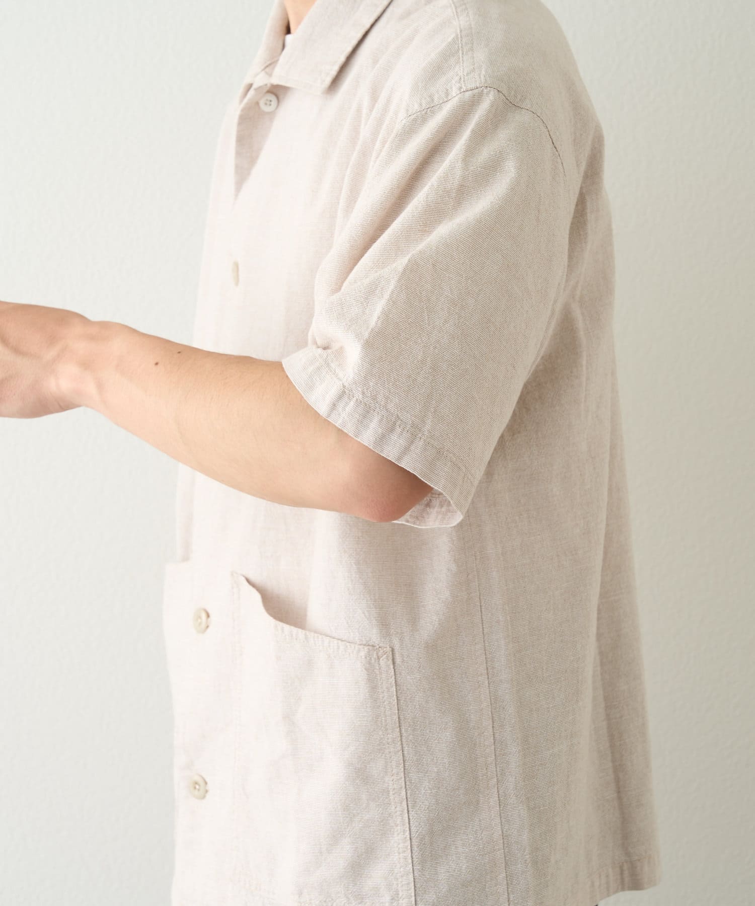 OUTLET(アウトレット) 【CIAOPANIC TYPY】コットンリネンカバーオールシャツ