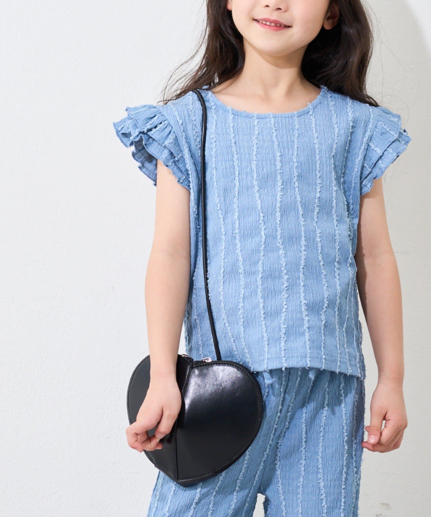 OUTLET(アウトレット) 【CIAOPANIC TYPY】【KIDS】フリンジクロップド丈ブラウス