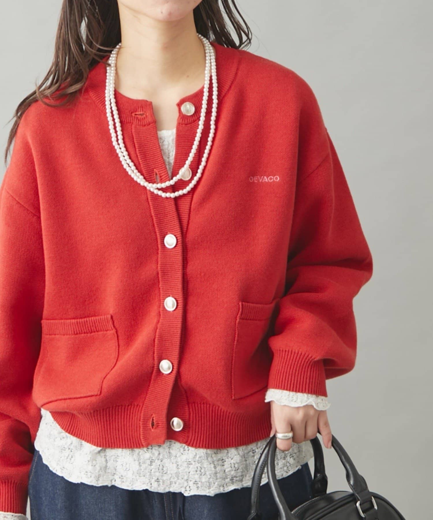 OUTLET(アウトレット) 【CIAOPANIC TYPY】金ボタンカーディガン