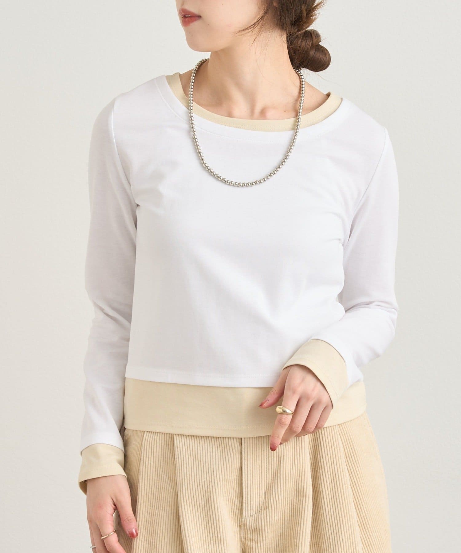 OUTLET(アウトレット) 【SHENERY】レイヤードロンTEE