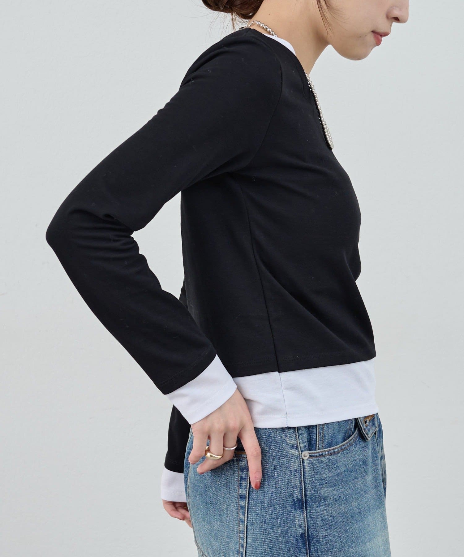 OUTLET(アウトレット) 【SHENERY】レイヤードロンTEE