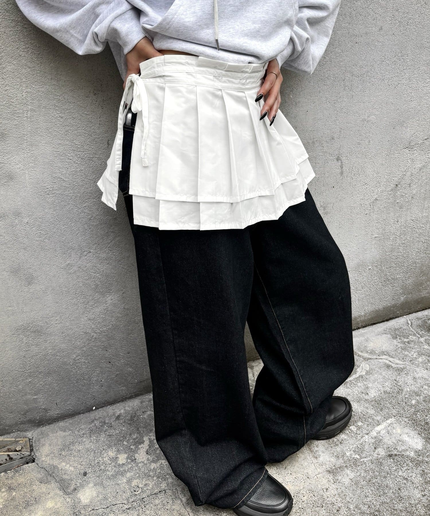 OUTLET(アウトレット) 【WHO'S WHO gallery】プリーツラップベルト