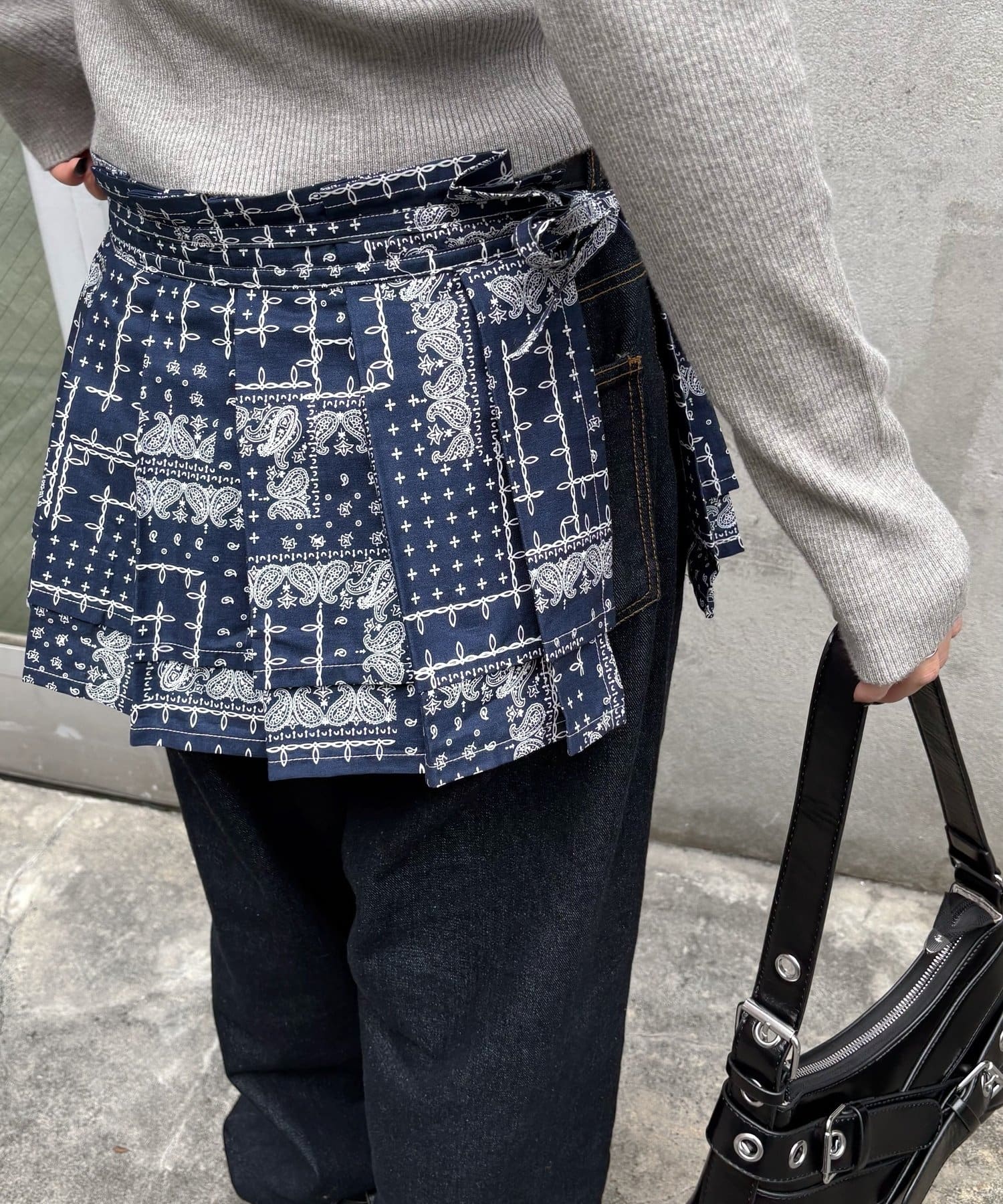 OUTLET(アウトレット) 【WHO'S WHO gallery】プリーツラップベルト