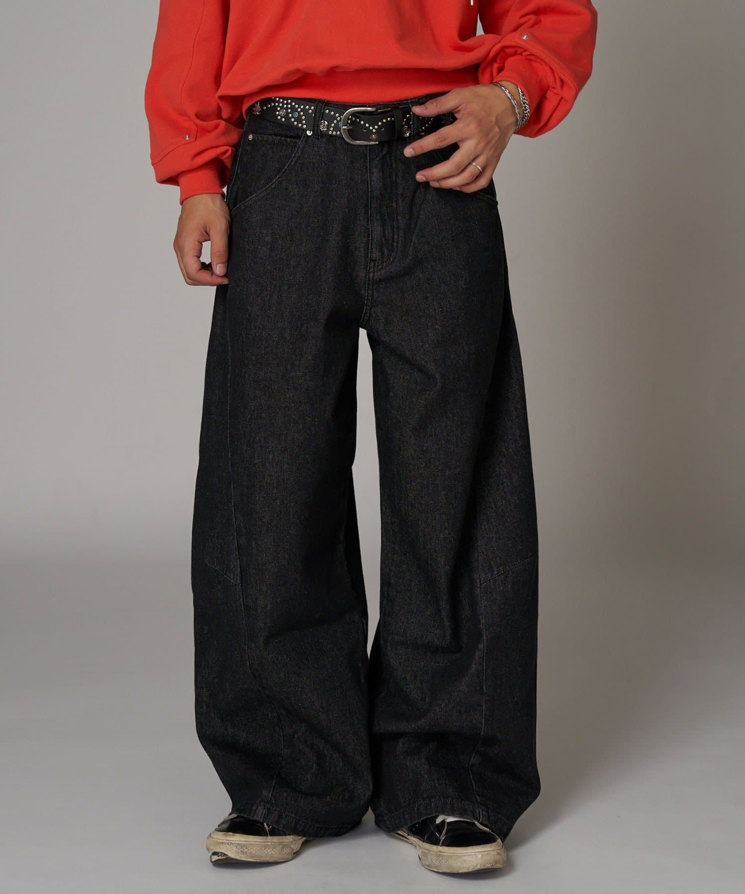 OUTLET(アウトレット) 【Ciaopanic】ワンウォッシュバギーデニムパンツ