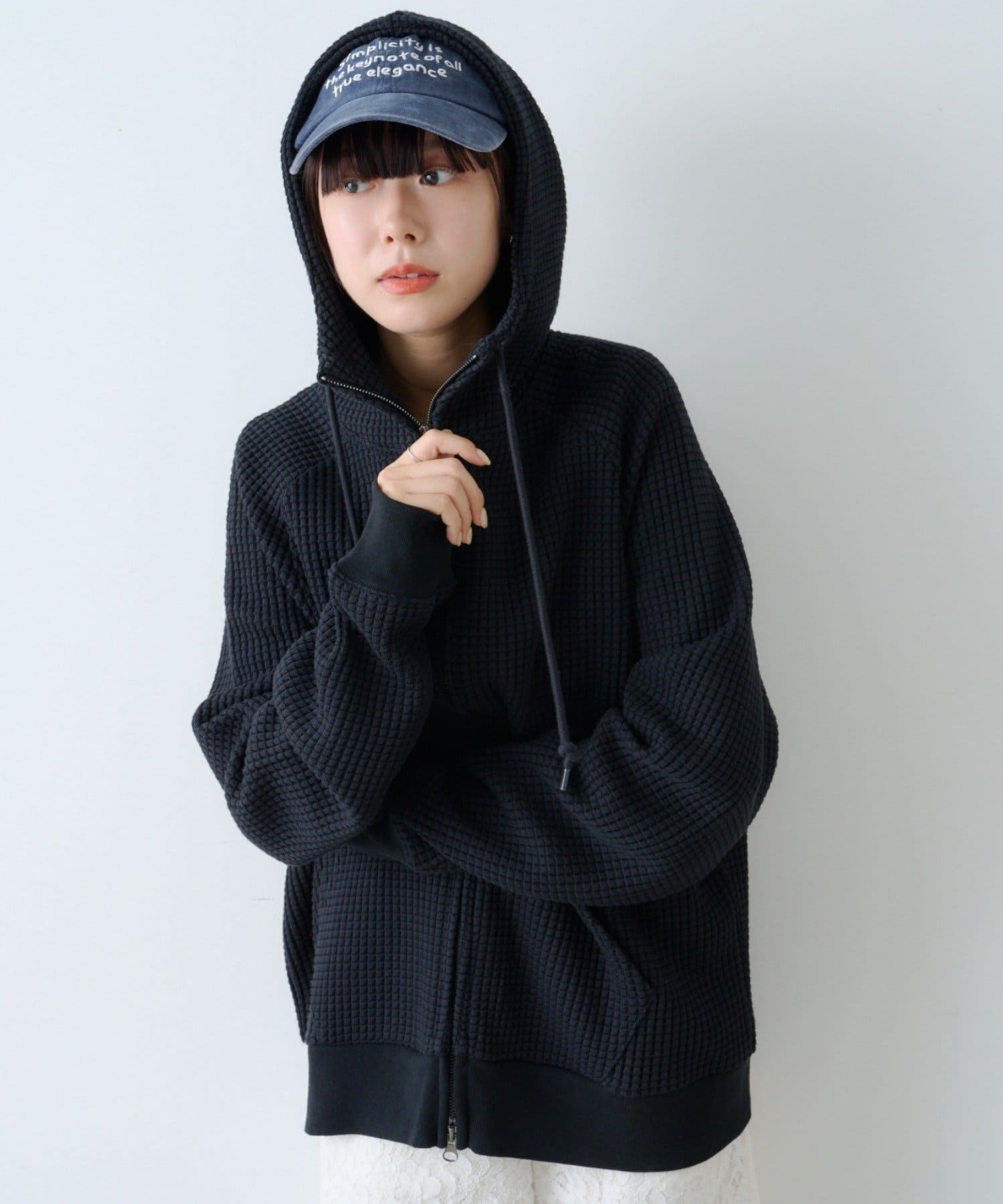 OUTLET(アウトレット) 【Kastane】【WHIMSIC】ワッフルジップフーディー