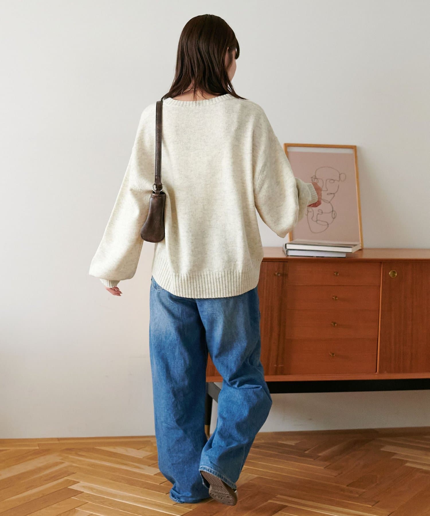 OUTLET(アウトレット) 【Discoat】メリノウールVネックニット