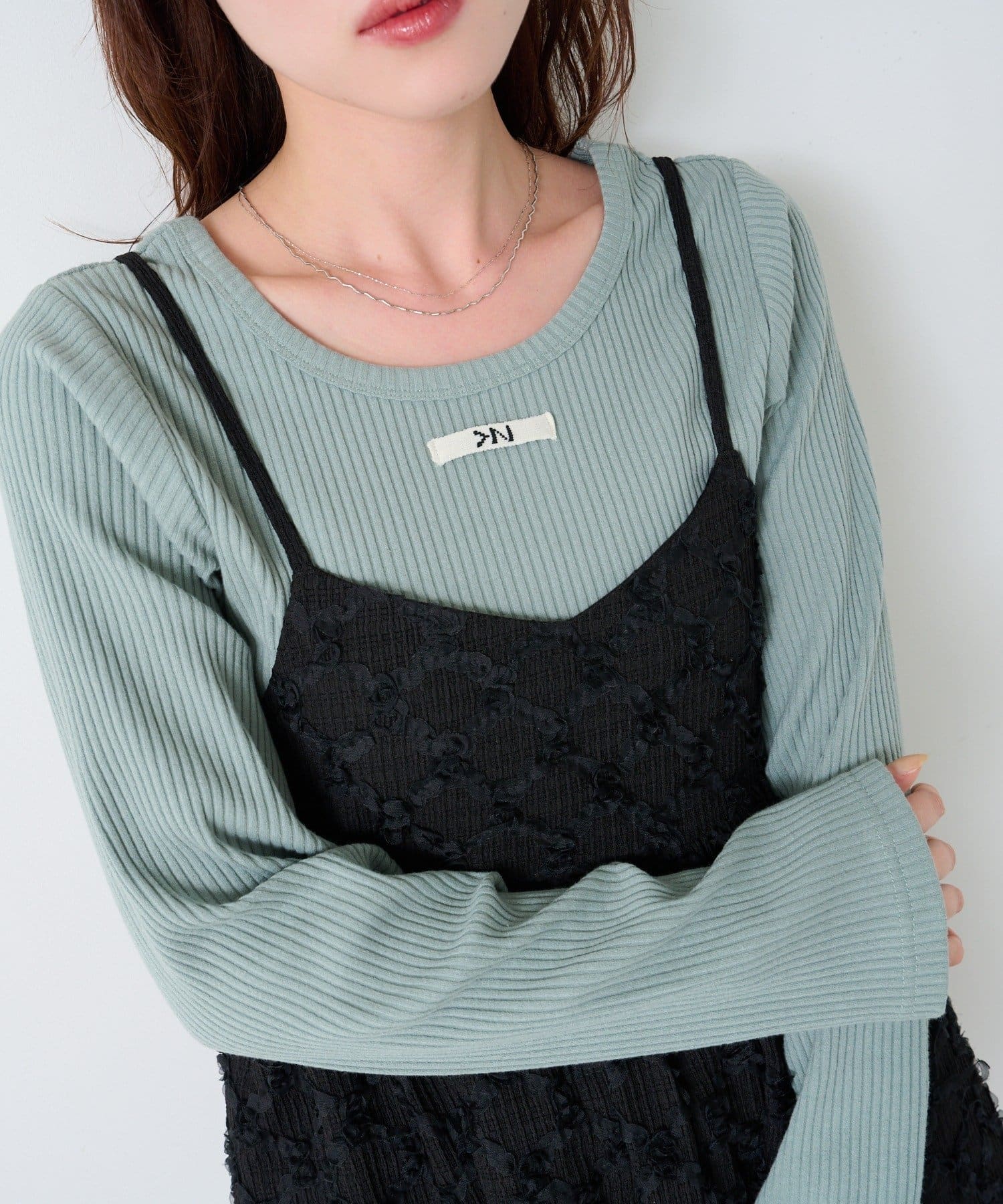 OUTLET(アウトレット) 【Kastane】ニットタグロンTEE