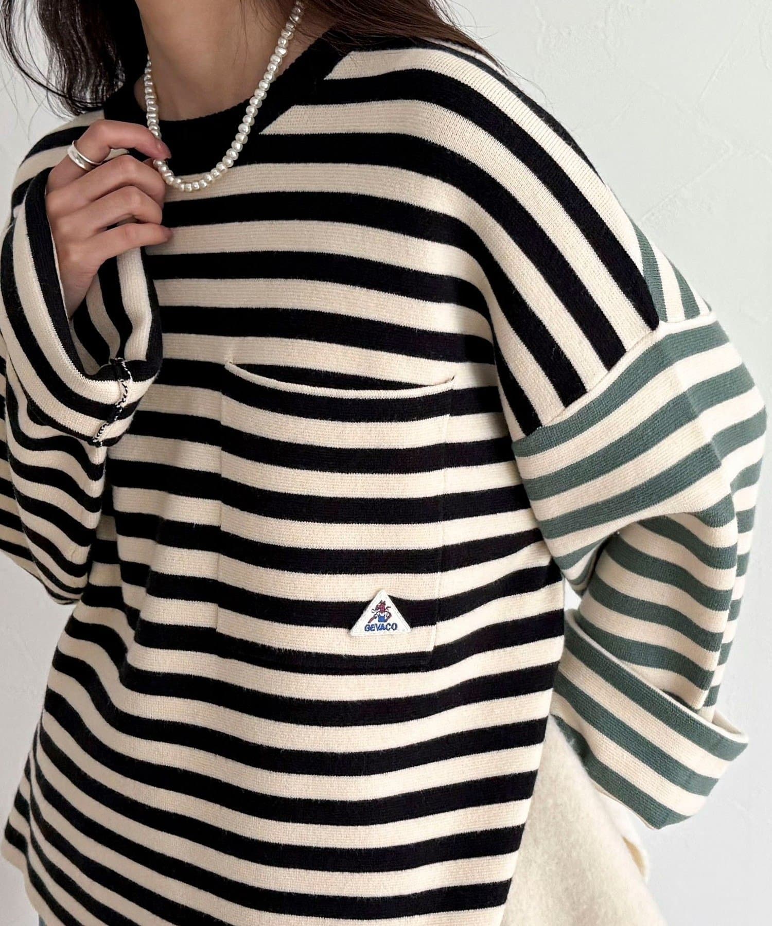 FREDY & GLOSTER(フレディ アンド グロスター) 【GEVACO/ゲバコ】ボーダーニットプルオーバー