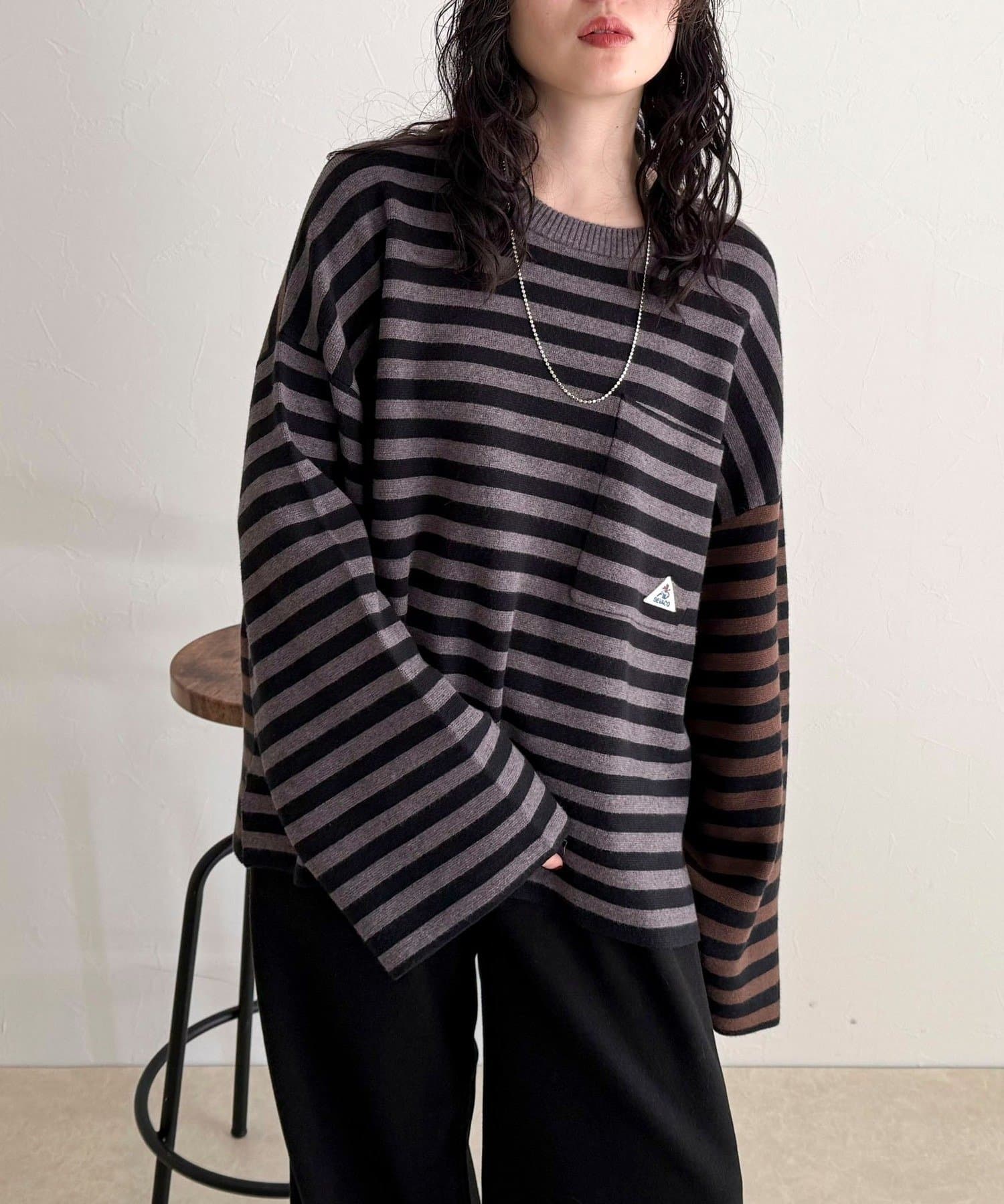 FREDY & GLOSTER(フレディ アンド グロスター) 【GEVACO/ゲバコ】ボーダーニットプルオーバー