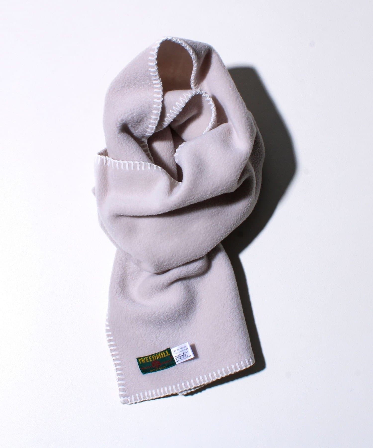 FREDY & GLOSTER(フレディ アンド グロスター) 【GLOSTER別注】【TWEEDMILL】ブランケットステッチフリーススカーフ