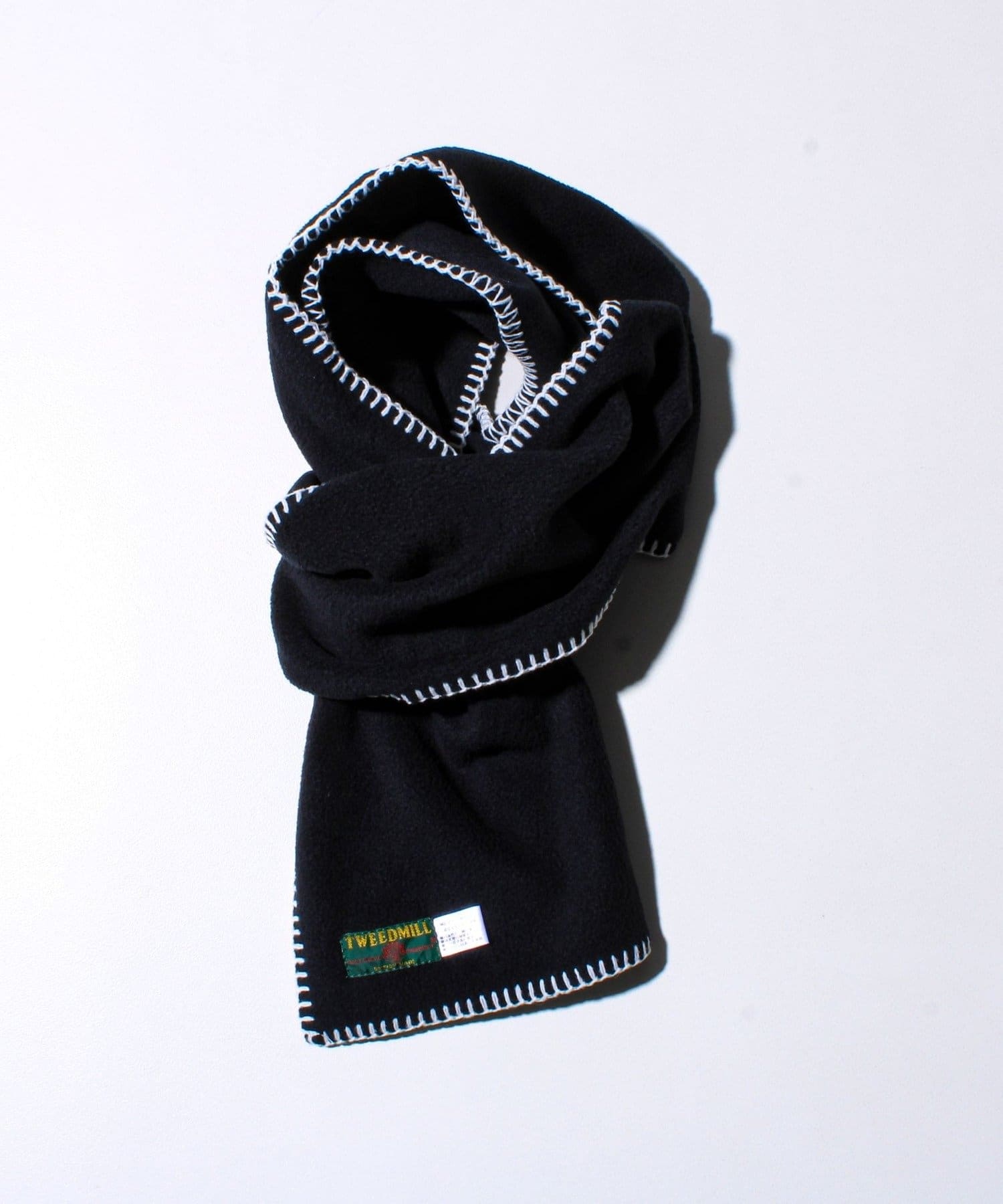 FREDY & GLOSTER(フレディ アンド グロスター) 【GLOSTER別注】【TWEEDMILL】ブランケットステッチフリーススカーフ