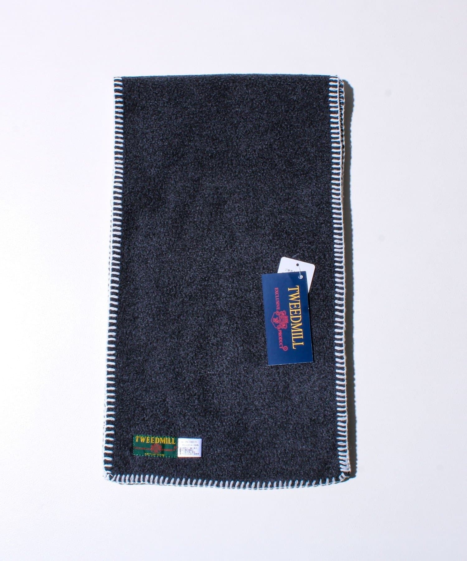 FREDY & GLOSTER(フレディ アンド グロスター) 【GLOSTER別注】【TWEEDMILL】ブランケットステッチフリーススカーフ
