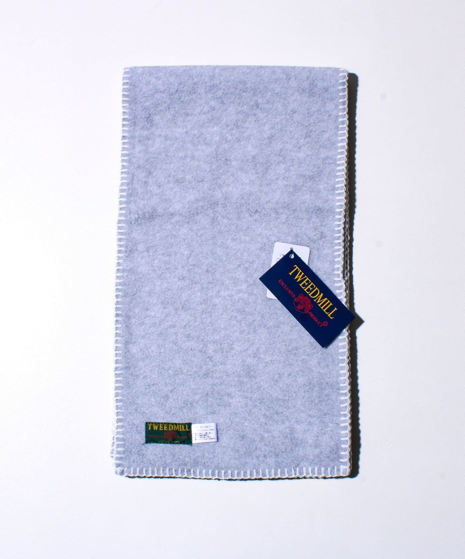 FREDY & GLOSTER(フレディ アンド グロスター) 【GLOSTER別注】【TWEEDMILL】ブランケットステッチフリーススカーフ