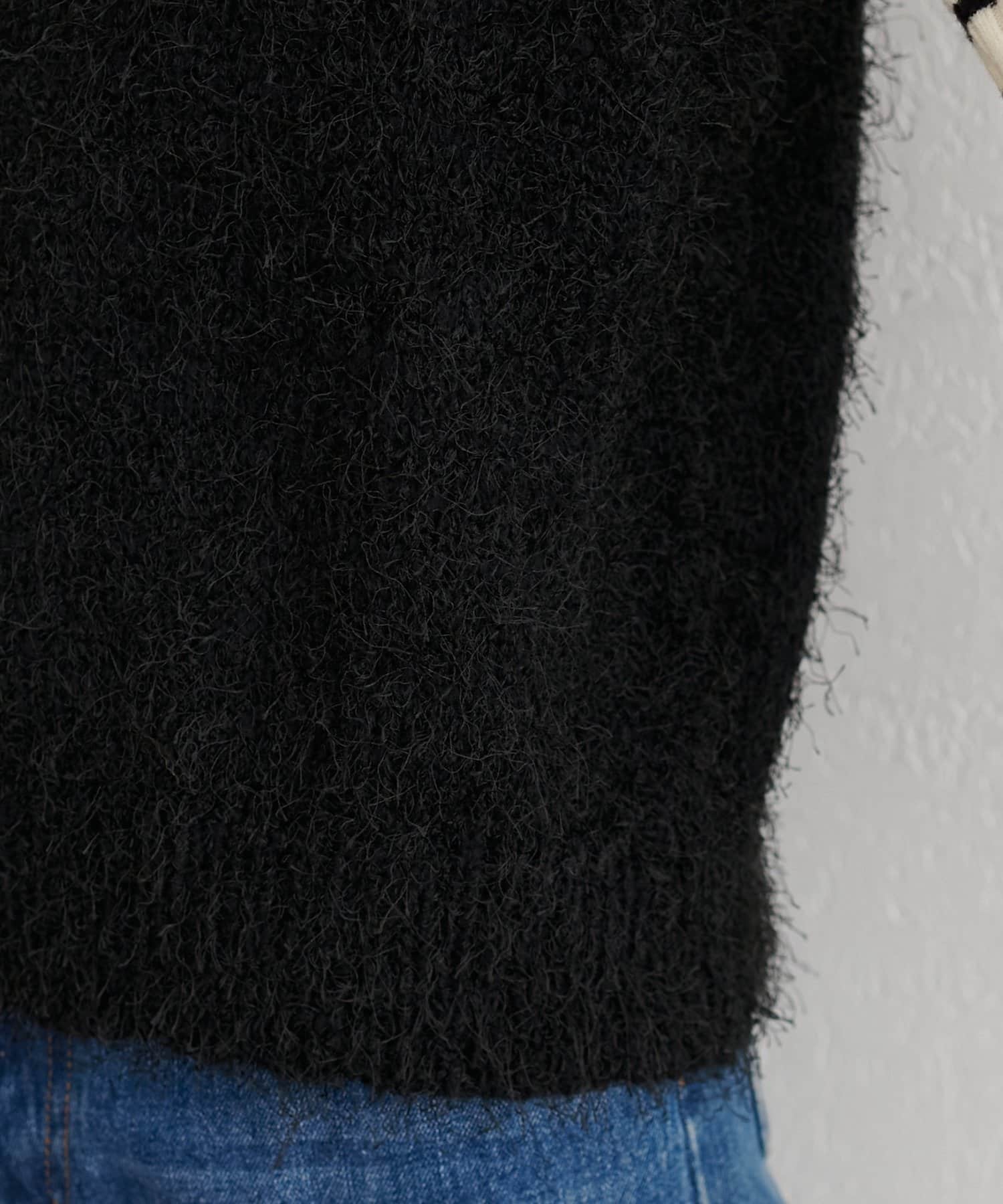 NICE CLAUP / OLIVE des OLIVE OUTLET(ナイスクラップ  / オリーブ デ オリーブ アウトレット) 【natural couture】フェザーヤーンVネックベスト