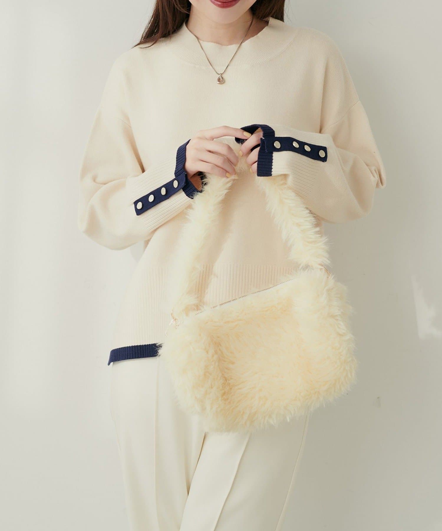 NICE CLAUP / OLIVE des OLIVE OUTLET(ナイスクラップ  / オリーブ デ オリーブ アウトレット) 【natural couture】ファーミニバッグ