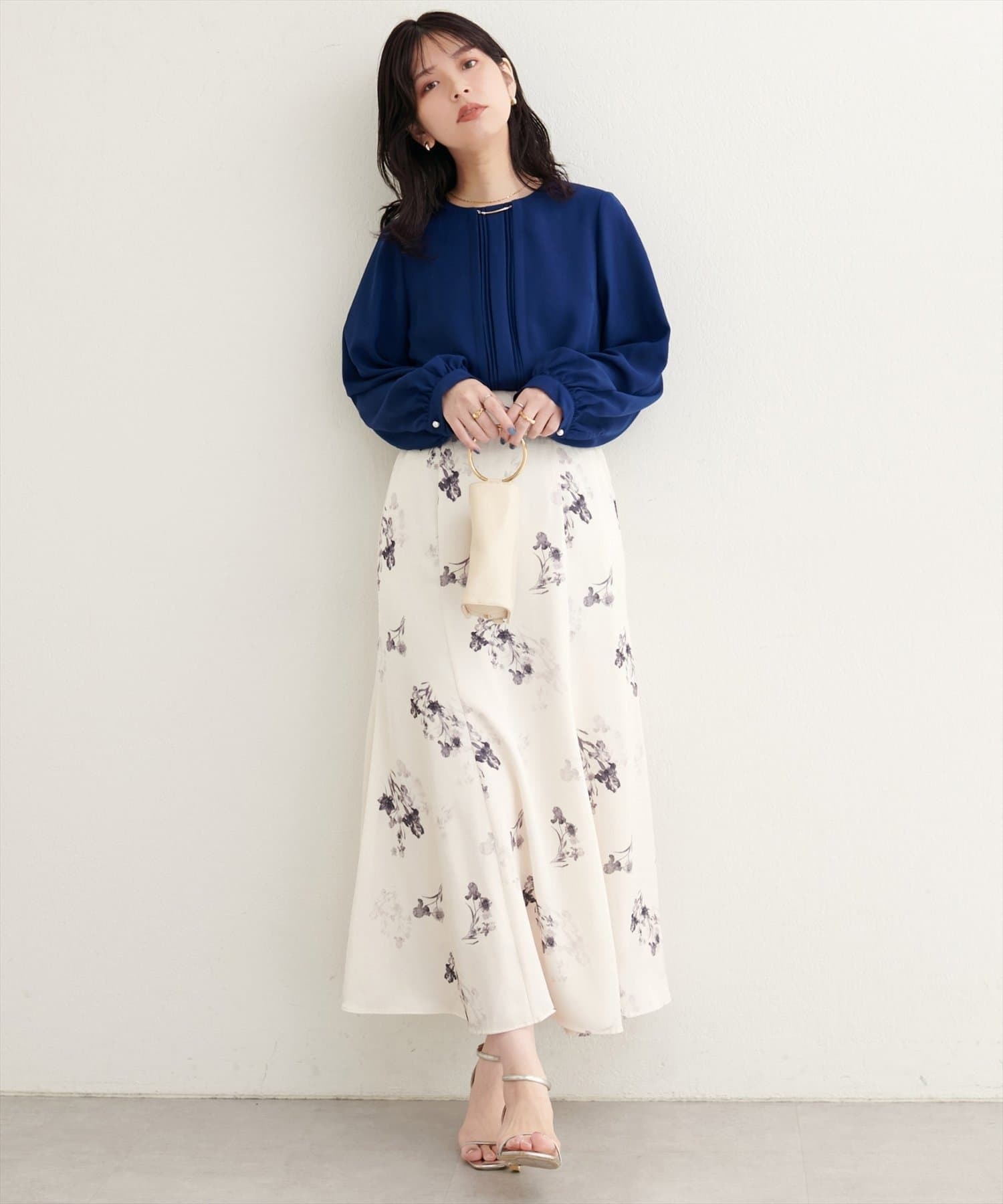 NICE CLAUP / OLIVE des OLIVE OUTLET(ナイスクラップ  / オリーブ デ オリーブ アウトレット) 【EVERY.VERY niceclaup】フーデッドロング羽織シャツ