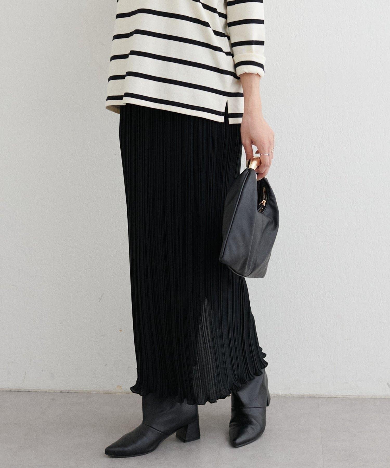 NICE CLAUP / OLIVE des OLIVE OUTLET(ナイスクラップ  / オリーブ デ オリーブ アウトレット) 【LARUTA】プリーツタイトスカート