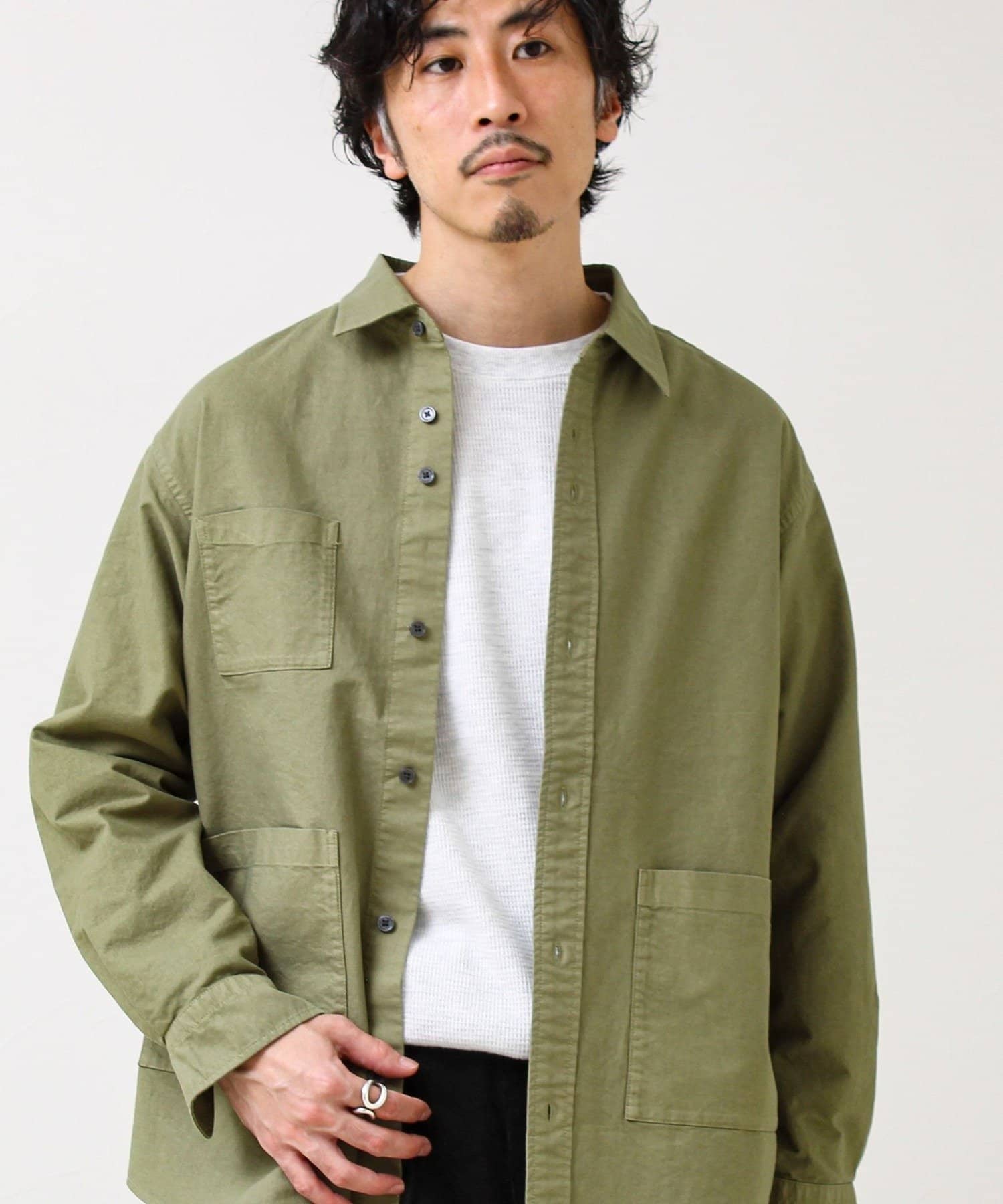 FREDY & GLOSTER(フレディ アンド グロスター) 【ユーティリティシャツ】ダックポケットシャツ