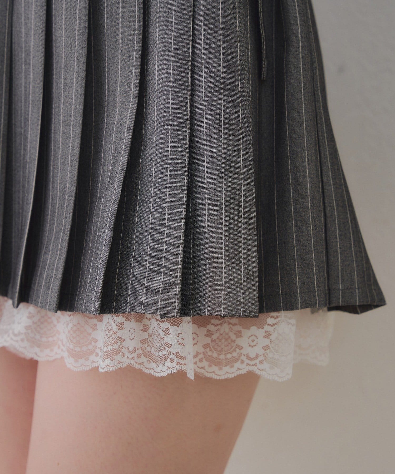 NICE CLAUP / OLIVE des OLIVE OUTLET(ナイスクラップ  / オリーブ デ オリーブ アウトレット) 【RMAF】ベルト付シャツミニワンピ