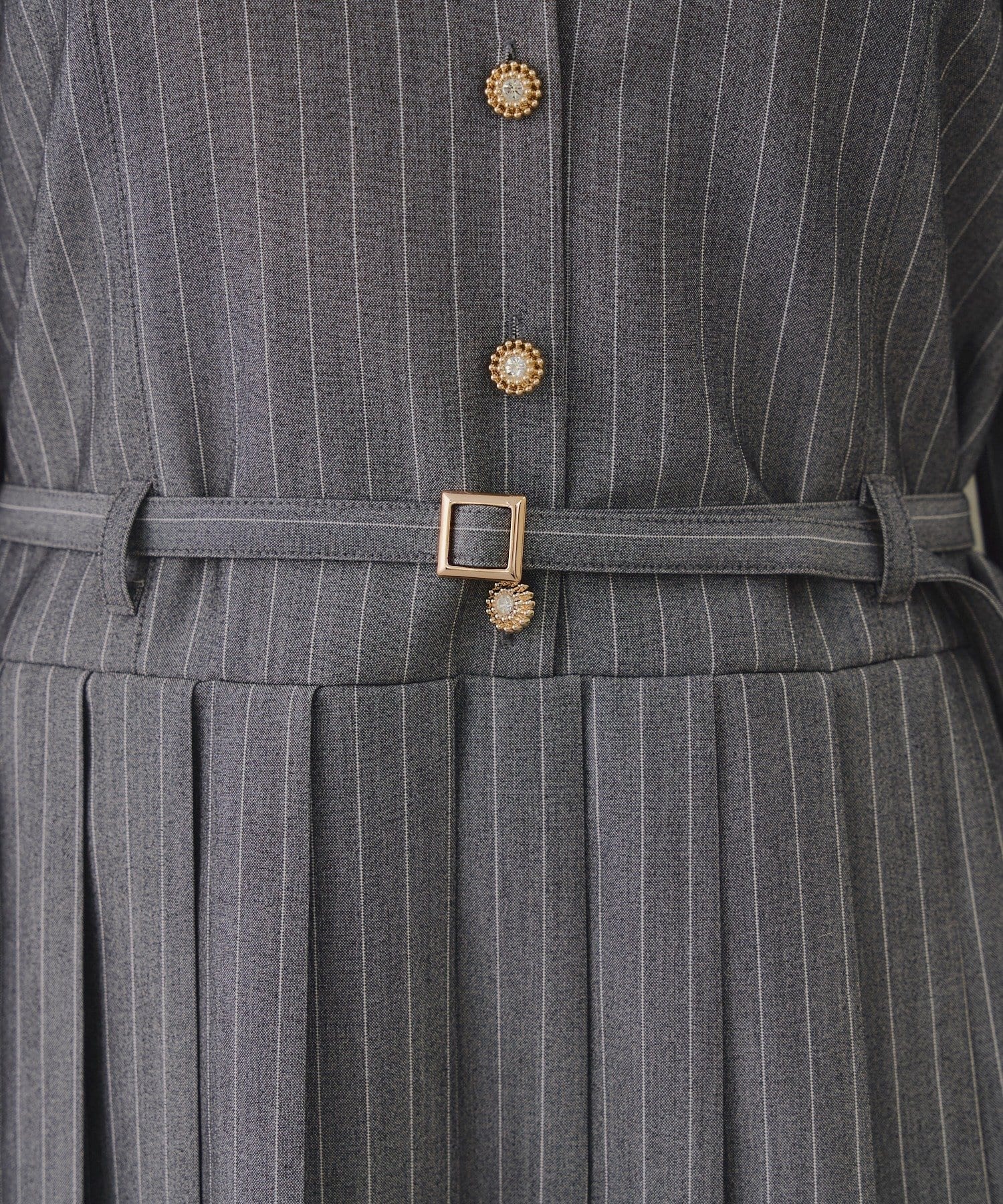 NICE CLAUP / OLIVE des OLIVE OUTLET(ナイスクラップ  / オリーブ デ オリーブ アウトレット) 【RMAF】ベルト付シャツミニワンピ