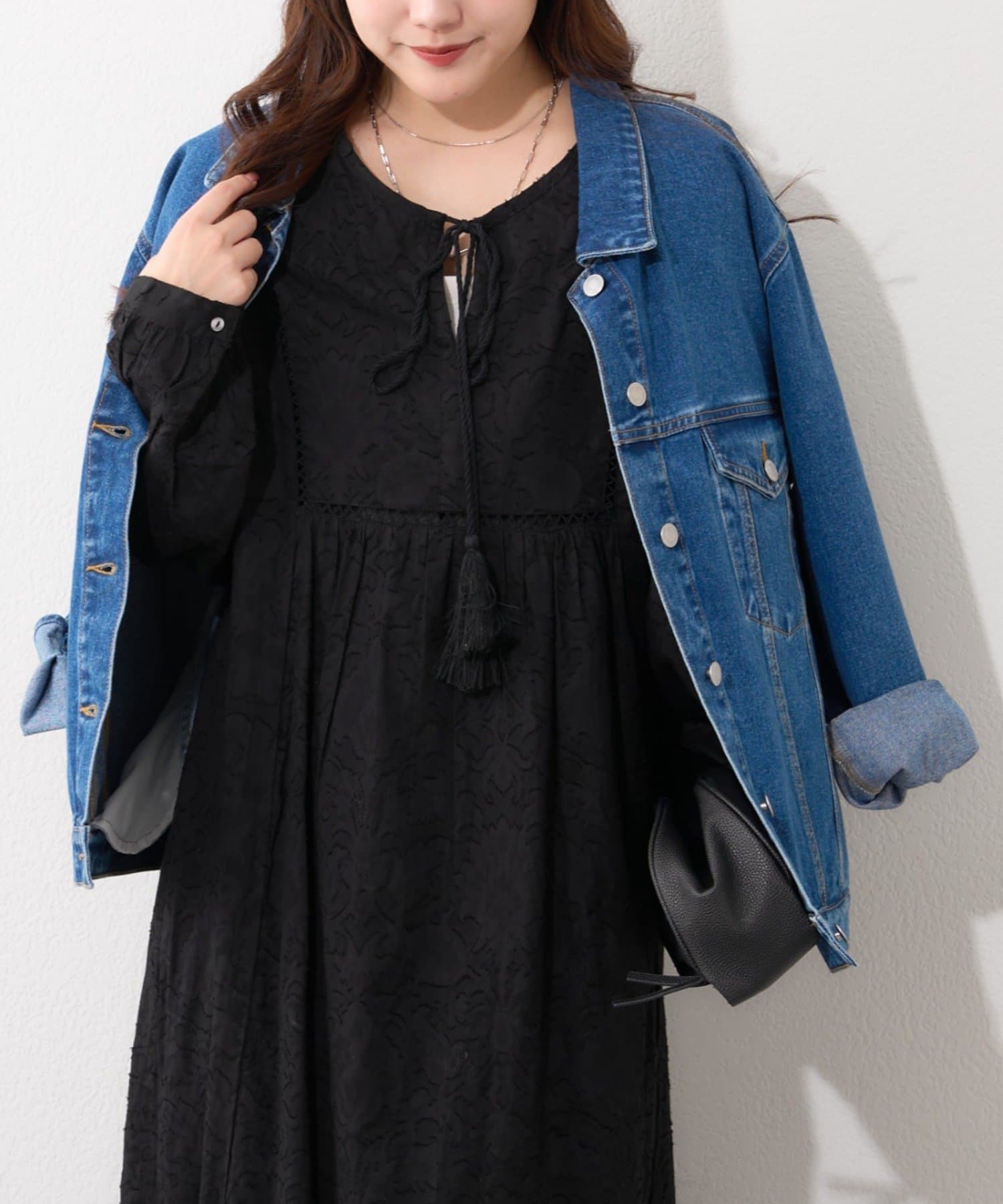 Remind me and forever(リマインドミーアンドフォーエバー) 【nane】【India series】ジャガードレースワンピース