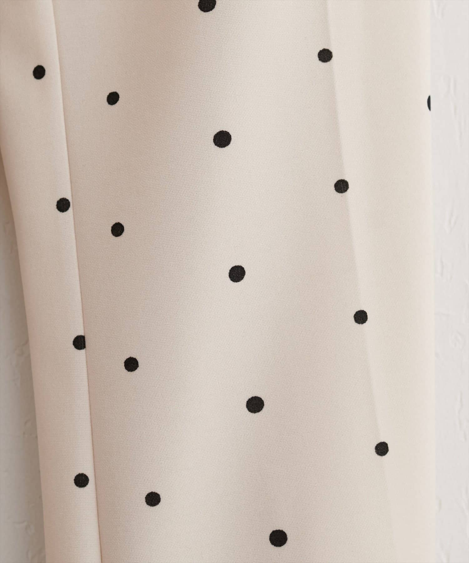 natural couture(ナチュラルクチュール) カットジョーゼットストレッチフレアヘムパンツ