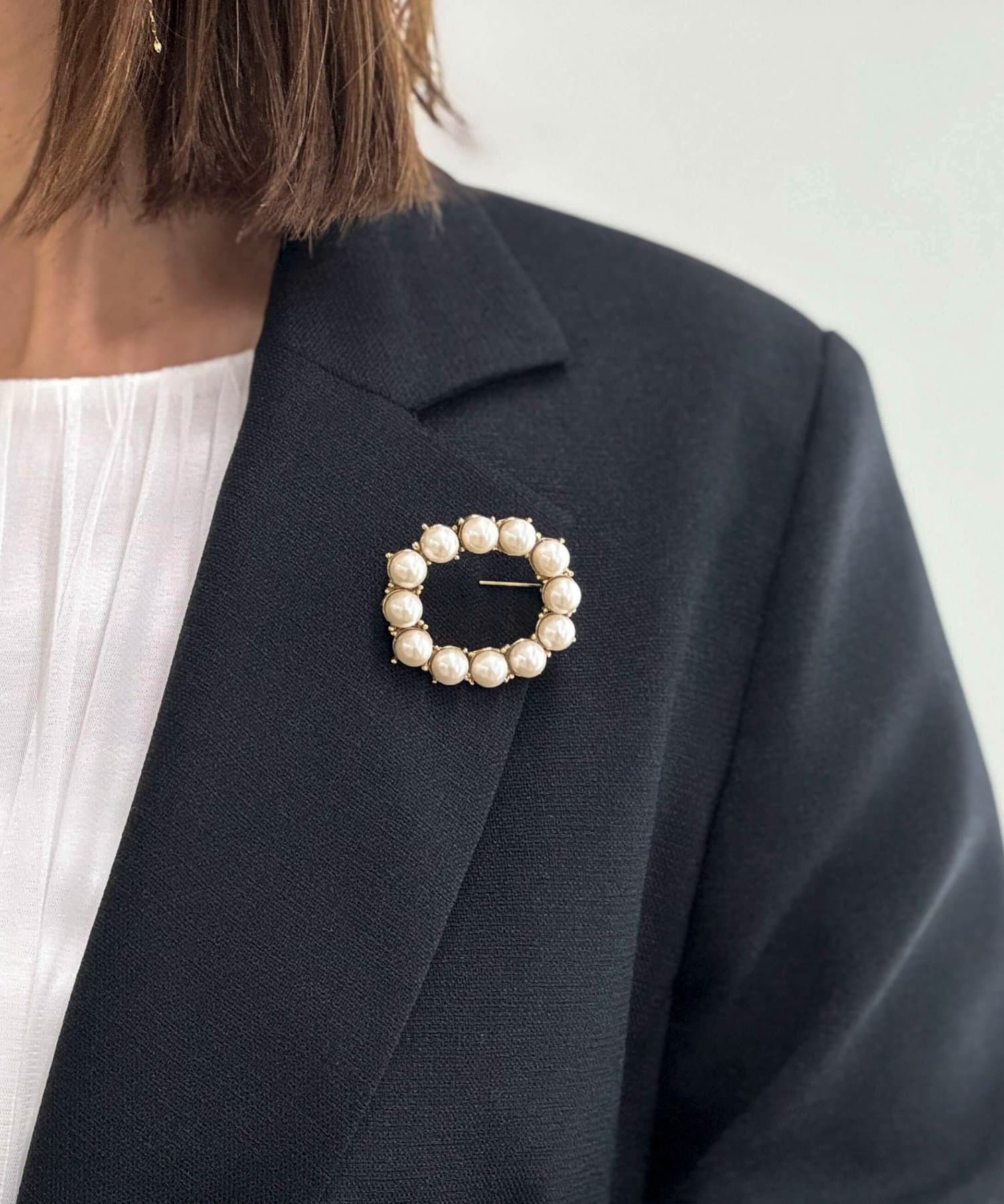 NOLLEY'S(ノーリーズ) 【NOLLEYS goods】リングパールブローチ