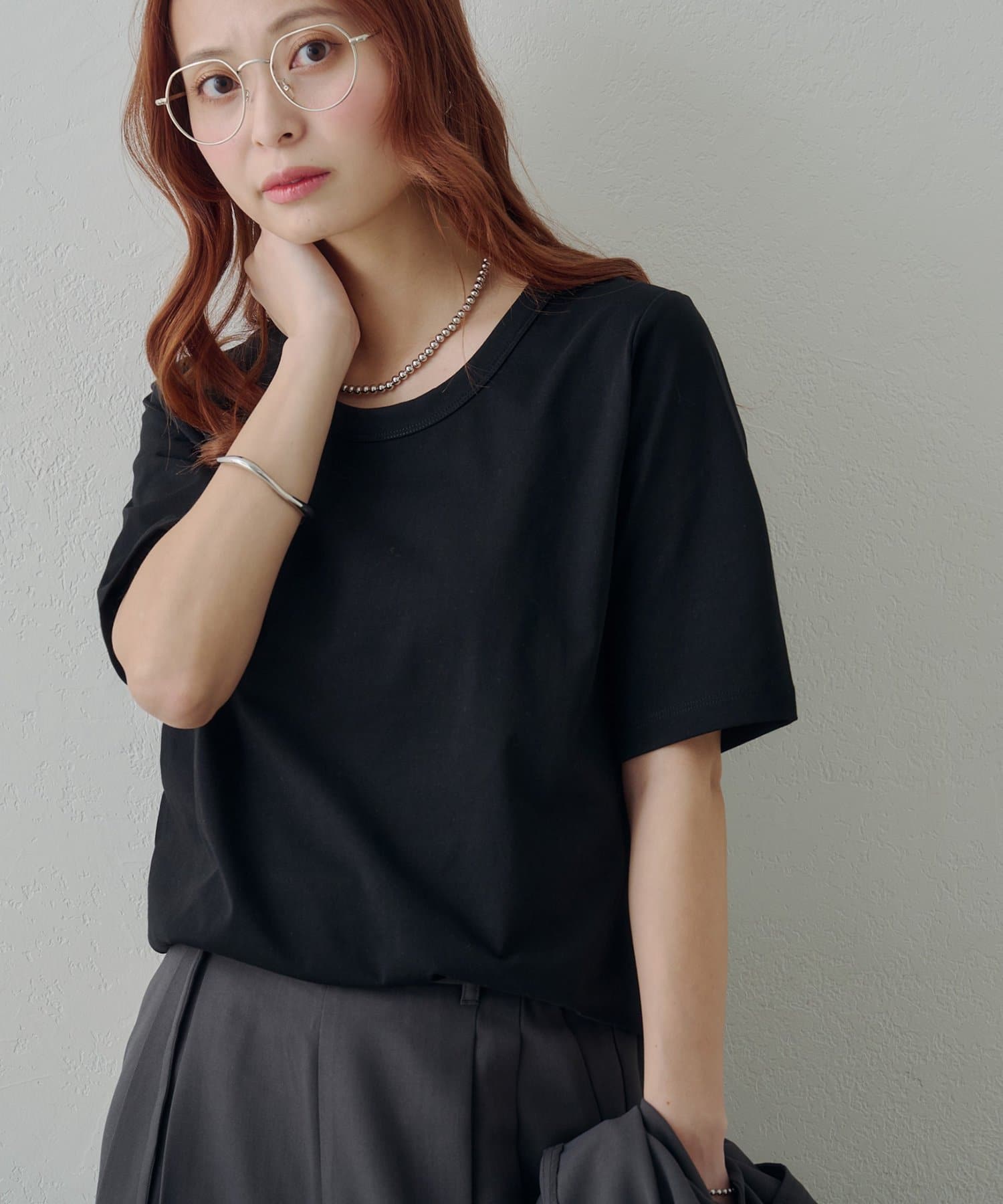 DISCOAT(ディスコート) 【Noka】接触冷感Uネック半袖T